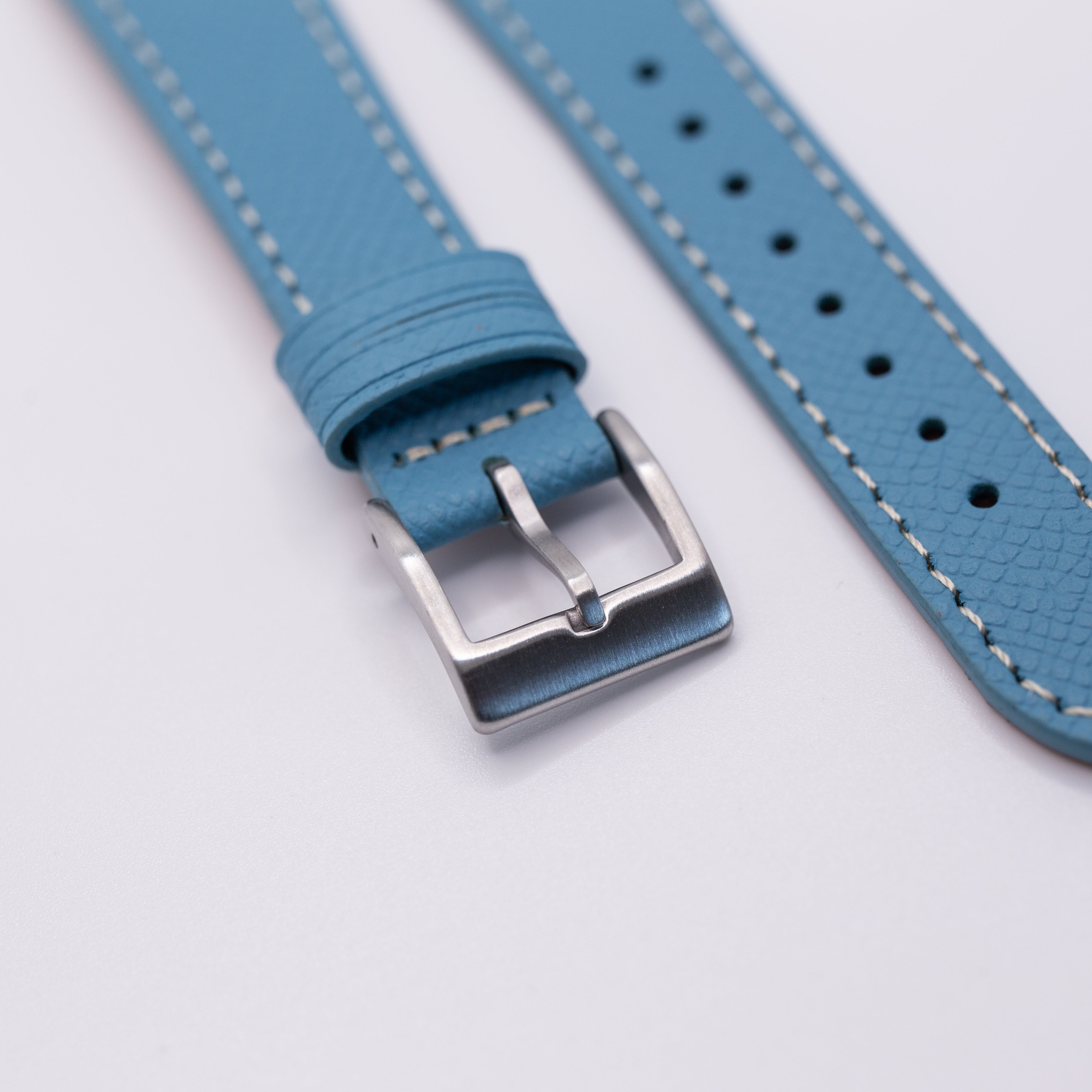 Speedmaster Leather Watch Strap Light Blue