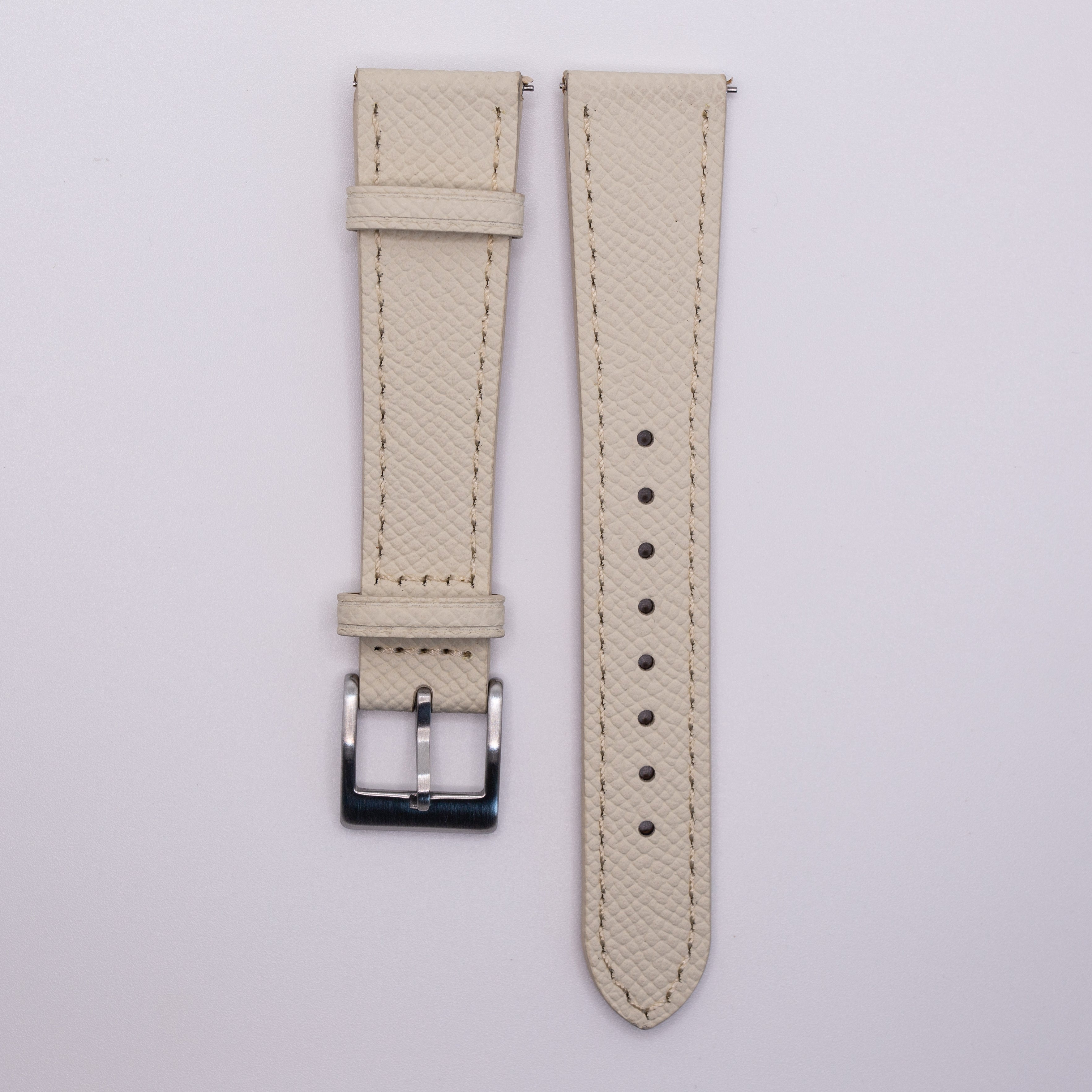 Speedmaster Leather Watch Strap Offwhite