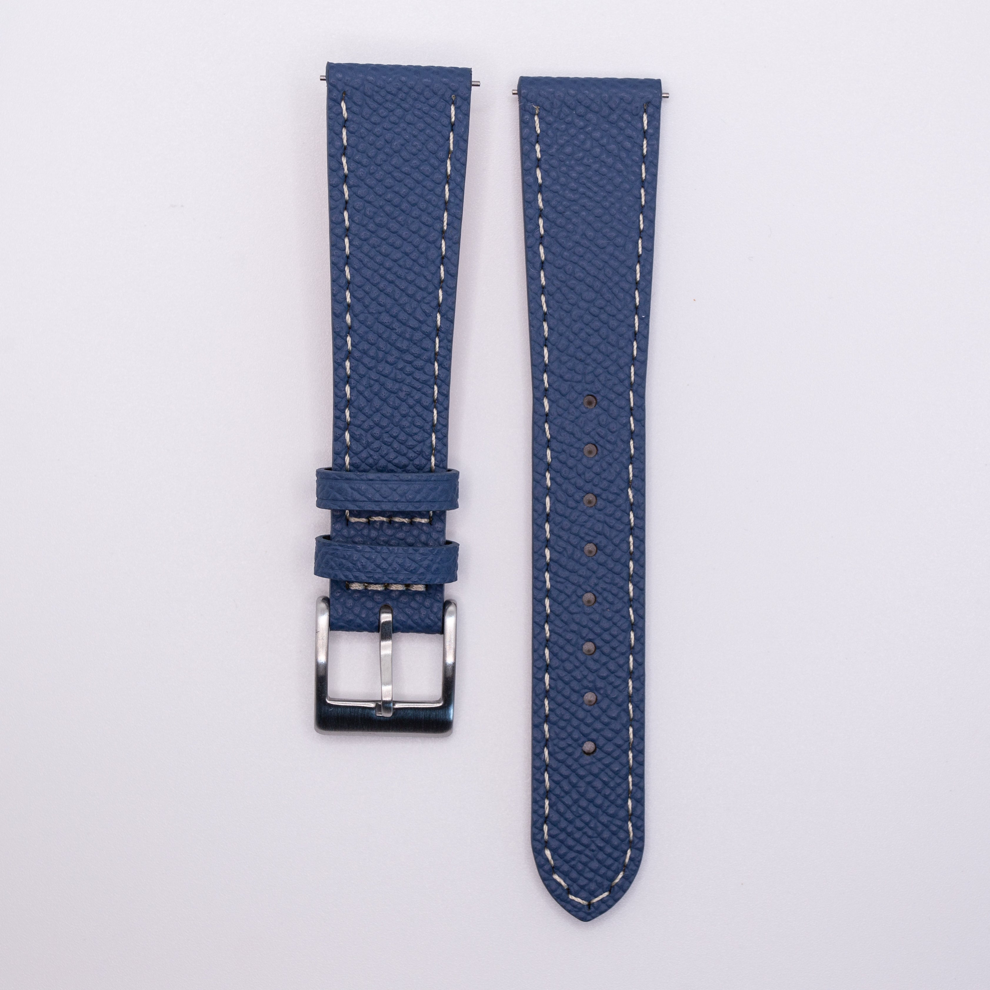 Speedmaster Leather Watch Strap Dark Blue