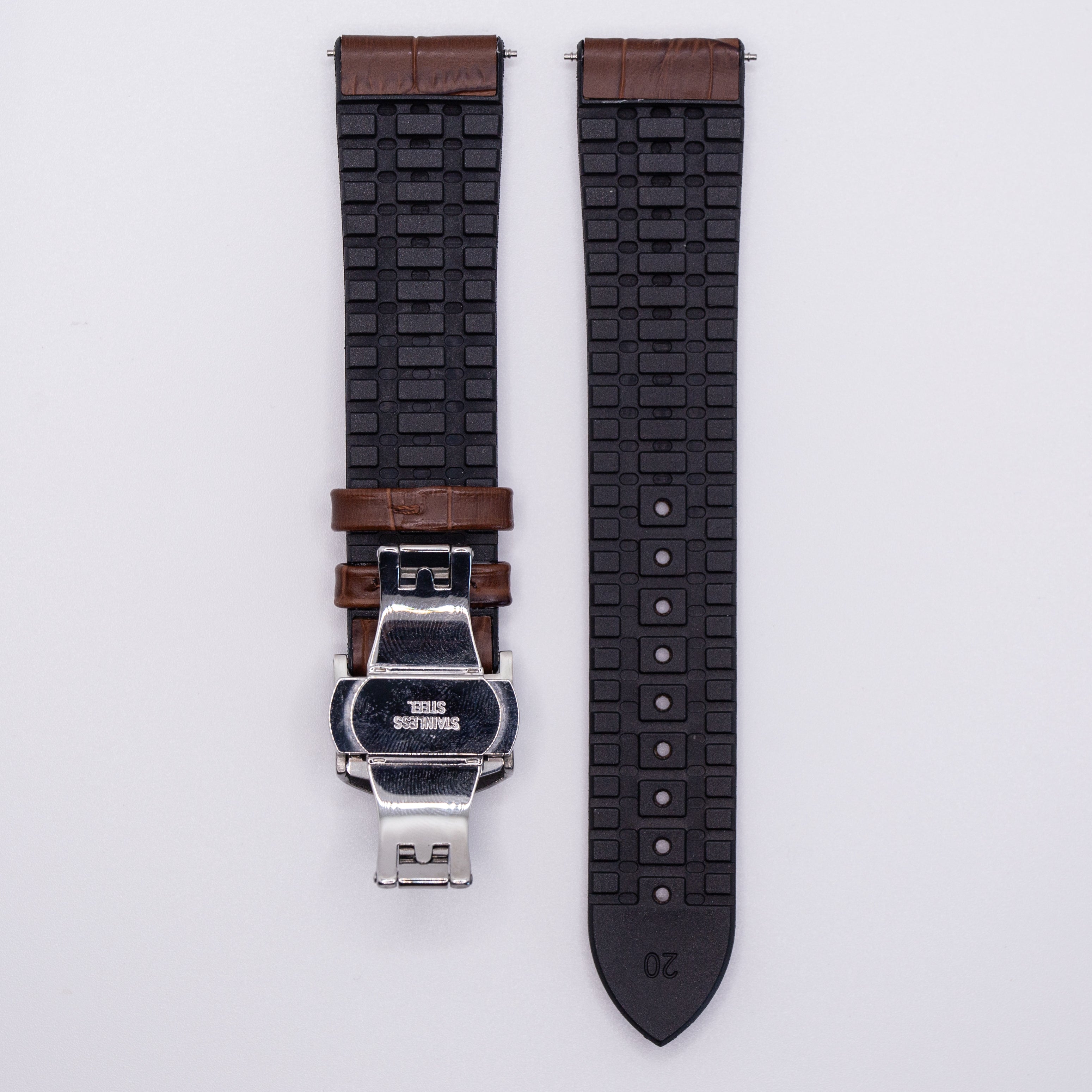 Speedmaster Italian Leather Watch Strap Brown