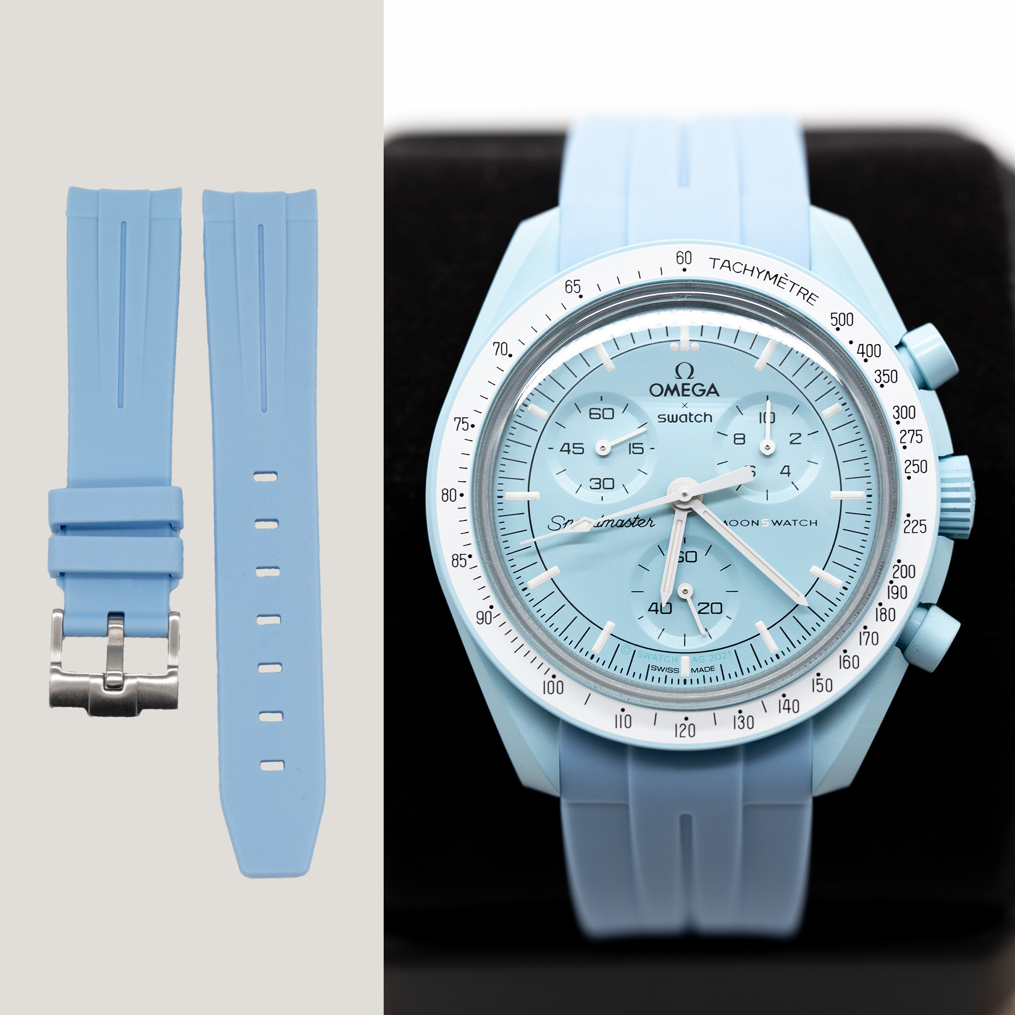 MoonSwatch Luxury Strap Sky Blue