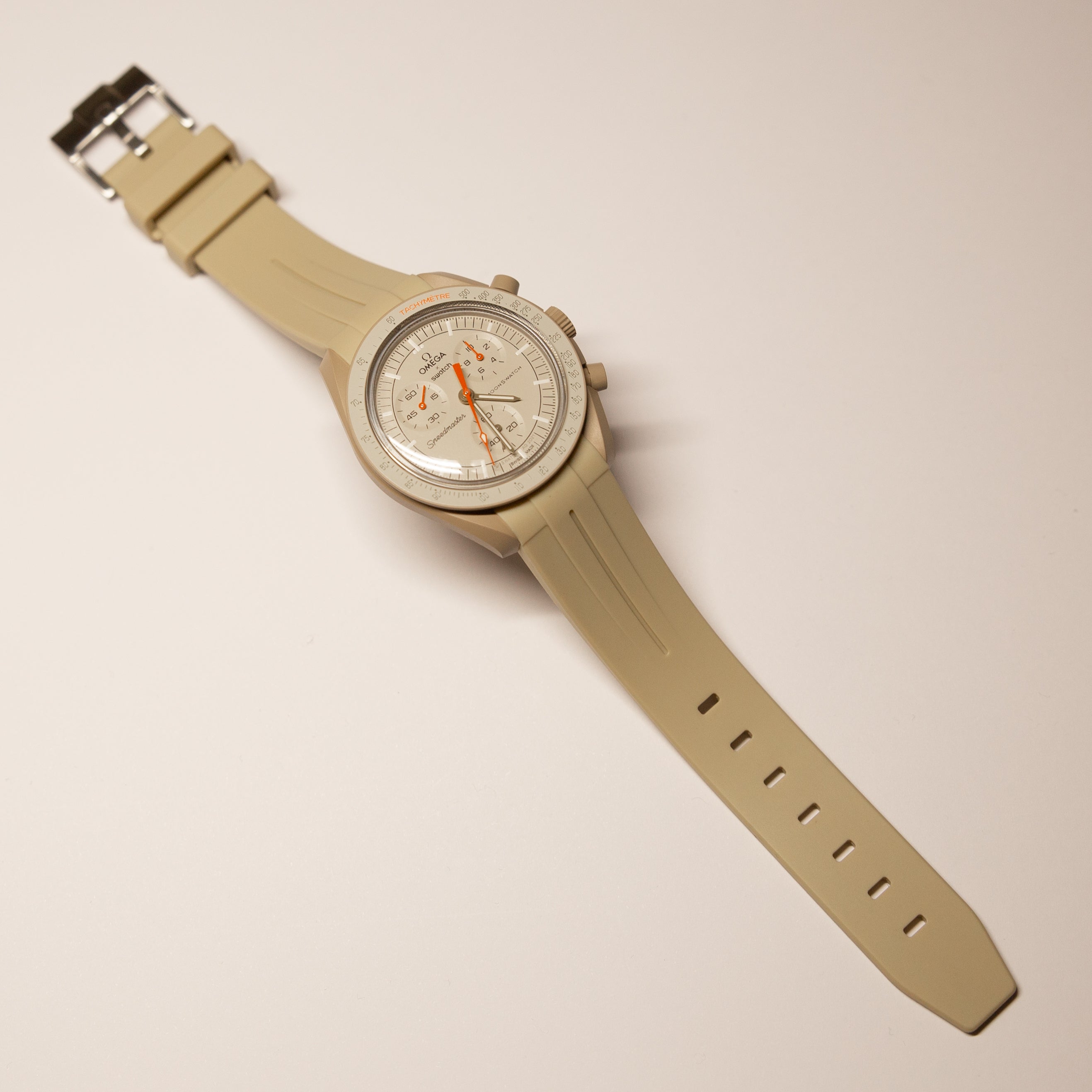 MoonSwatch Luxury Strap Khaki
