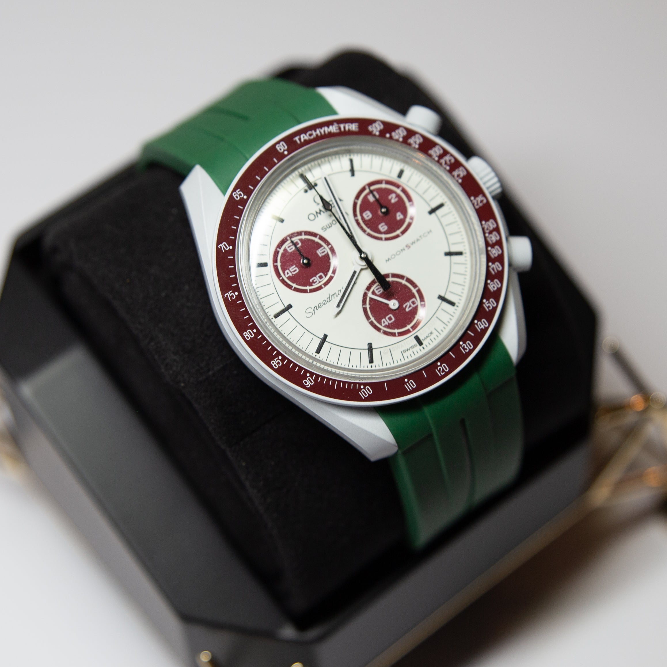MoonSwatch Luxury Strap Dark Green