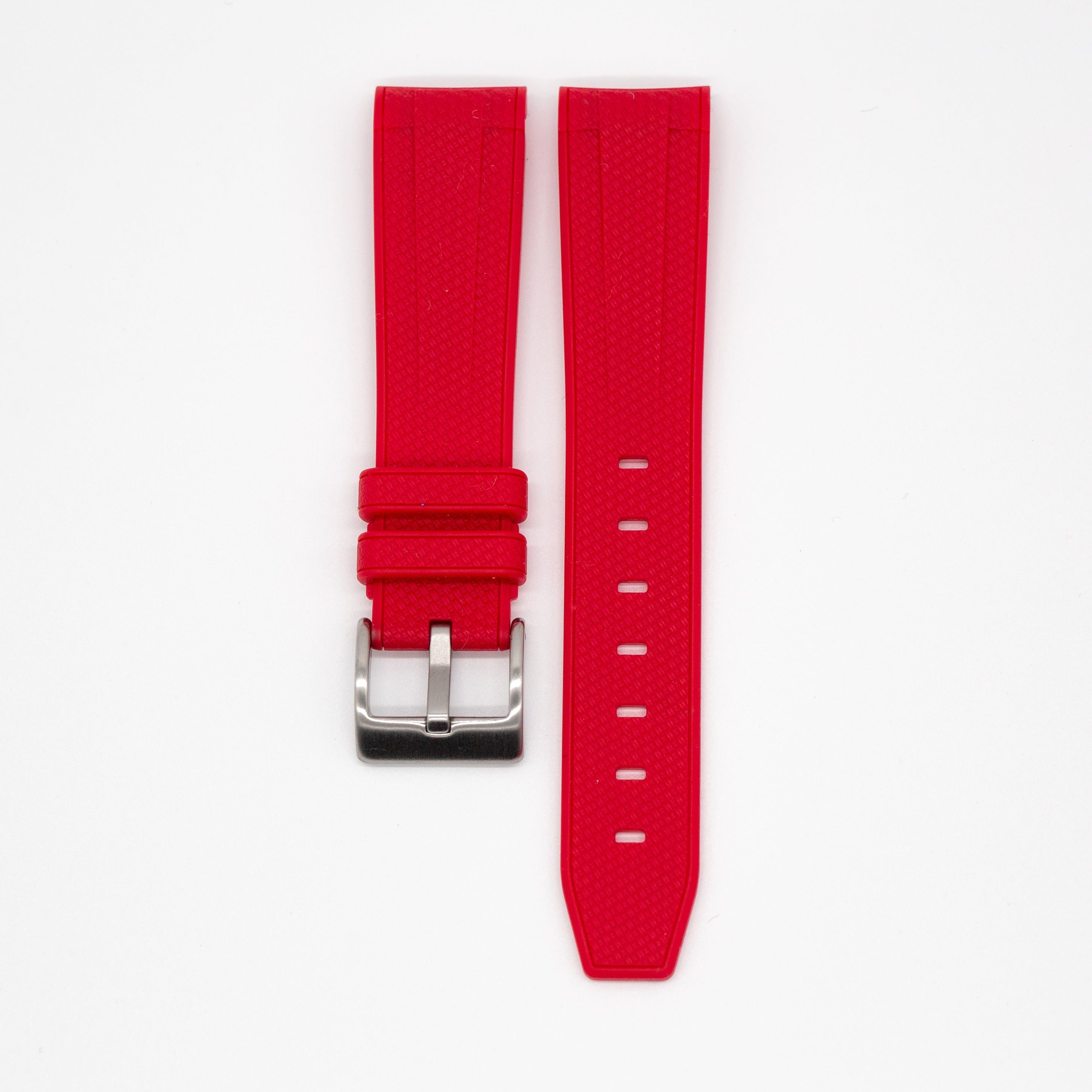 MoonSwatch Knitted Style Strap Red