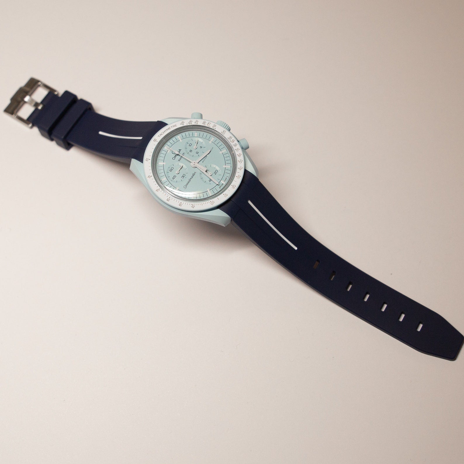 MoonSwatch Luxury Strap Navy Blue