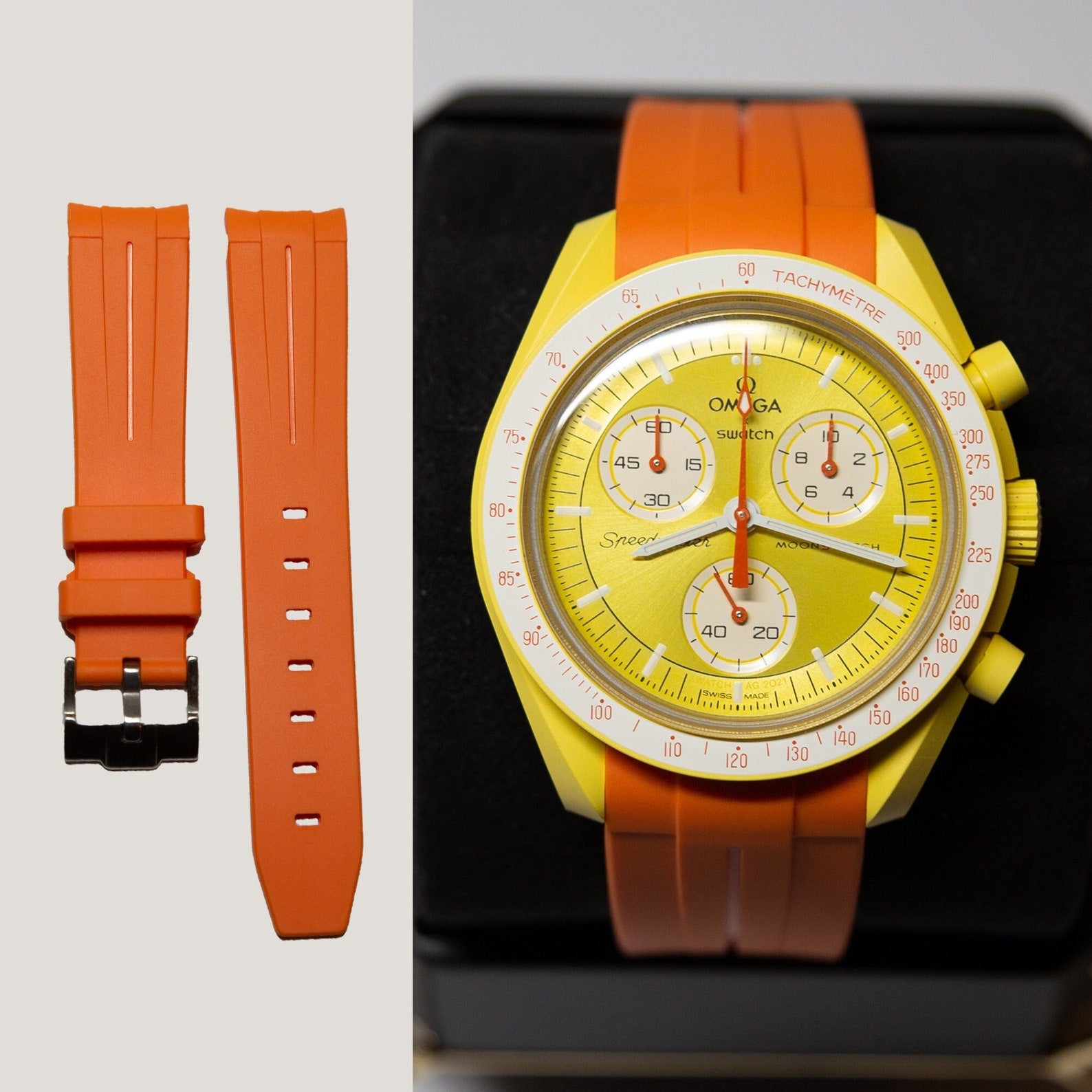 MoonSwatch Luxury Strap Orange