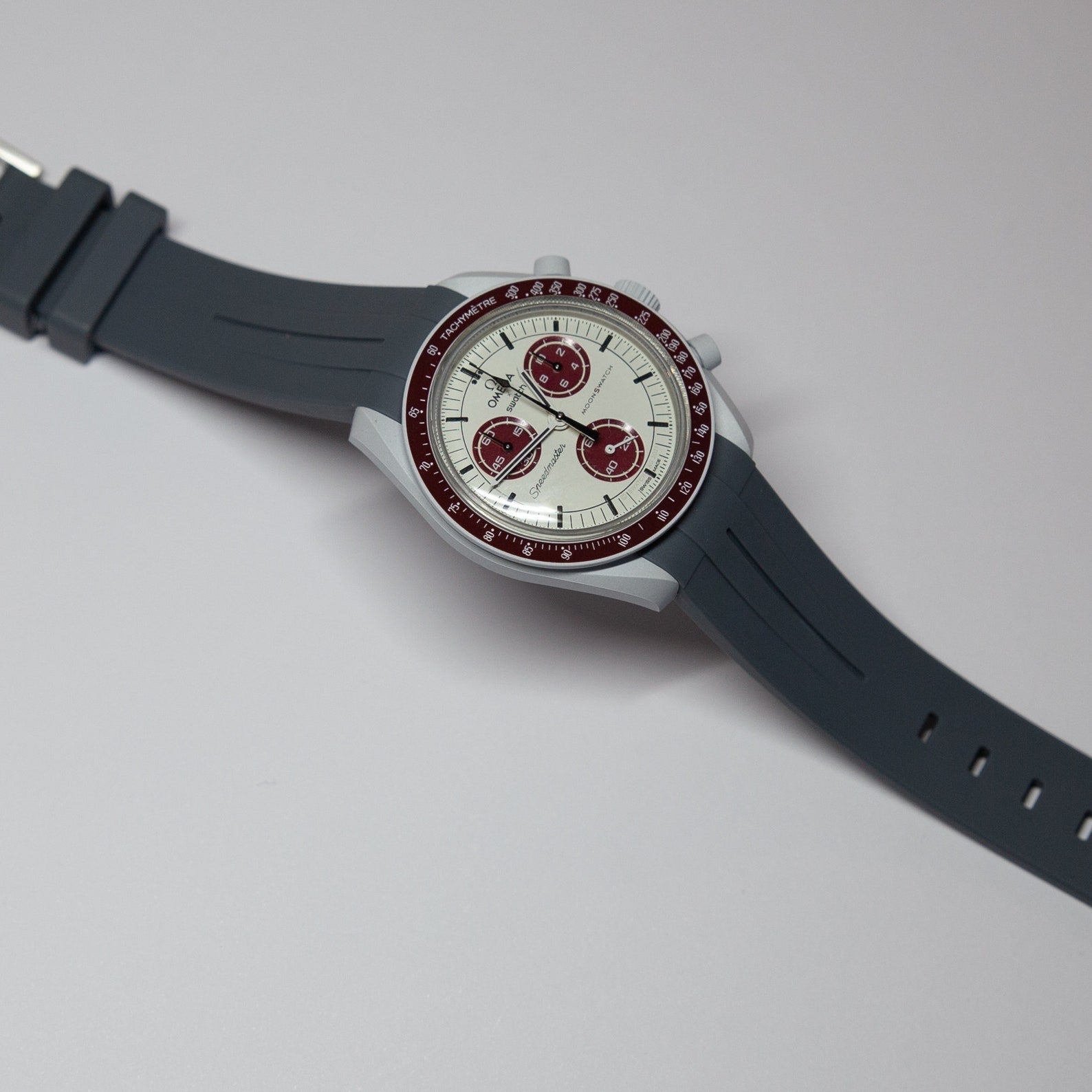 MoonSwatch Luxury Strap Grey