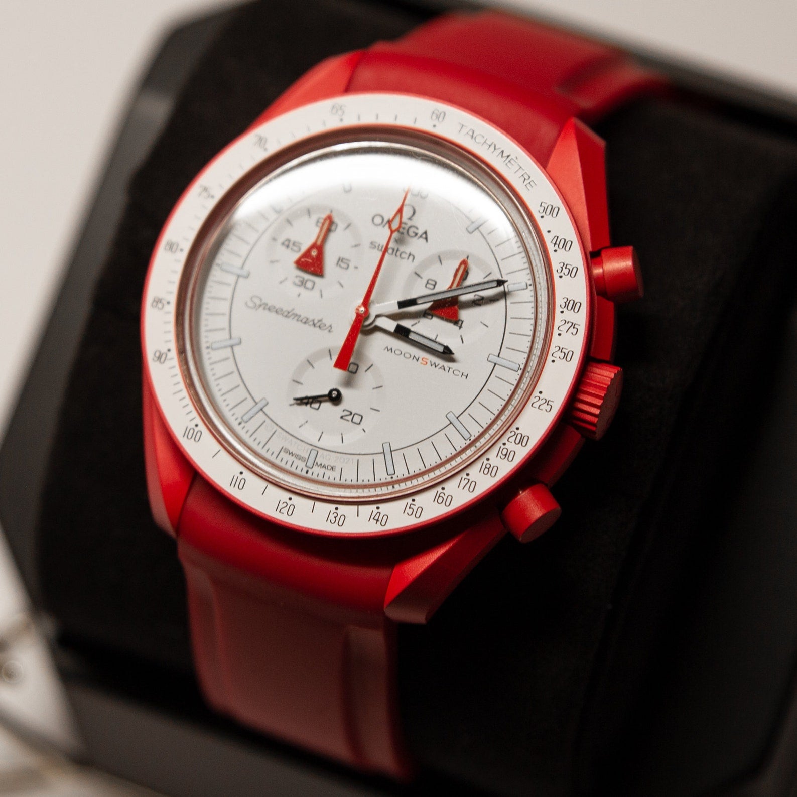 MoonSwatch Classic Strap Red