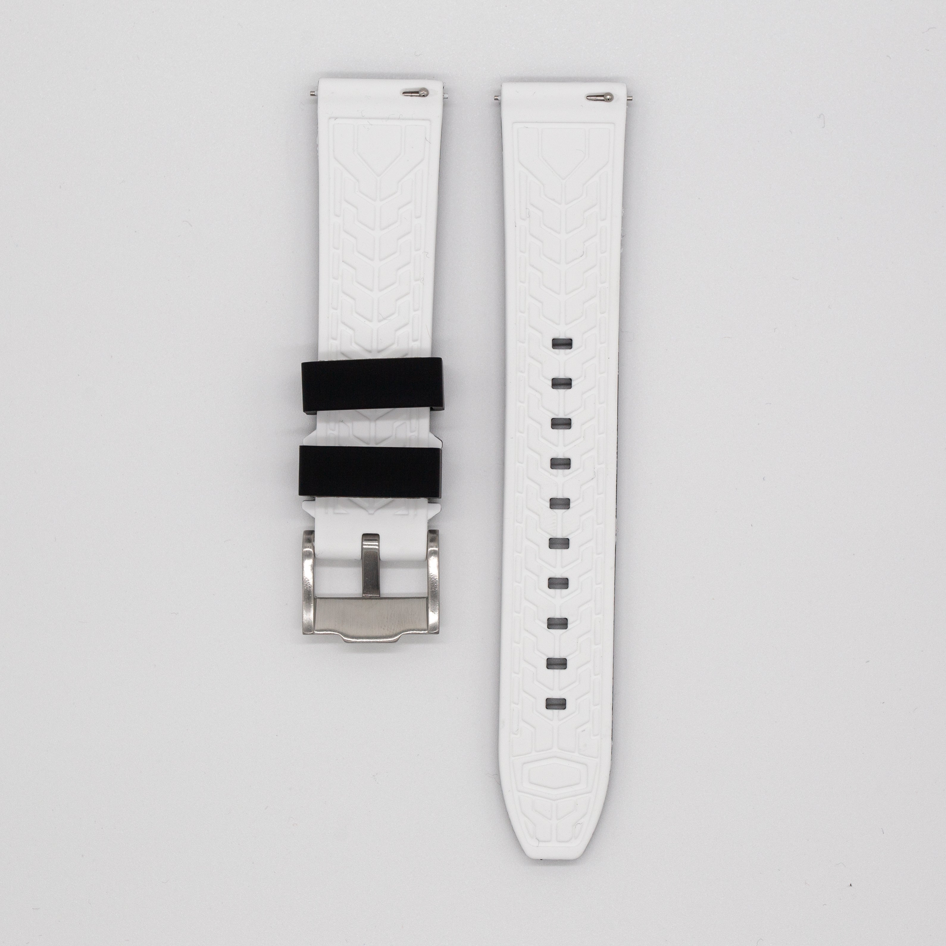 MoonSwatch Outline Strap Black with White Outline