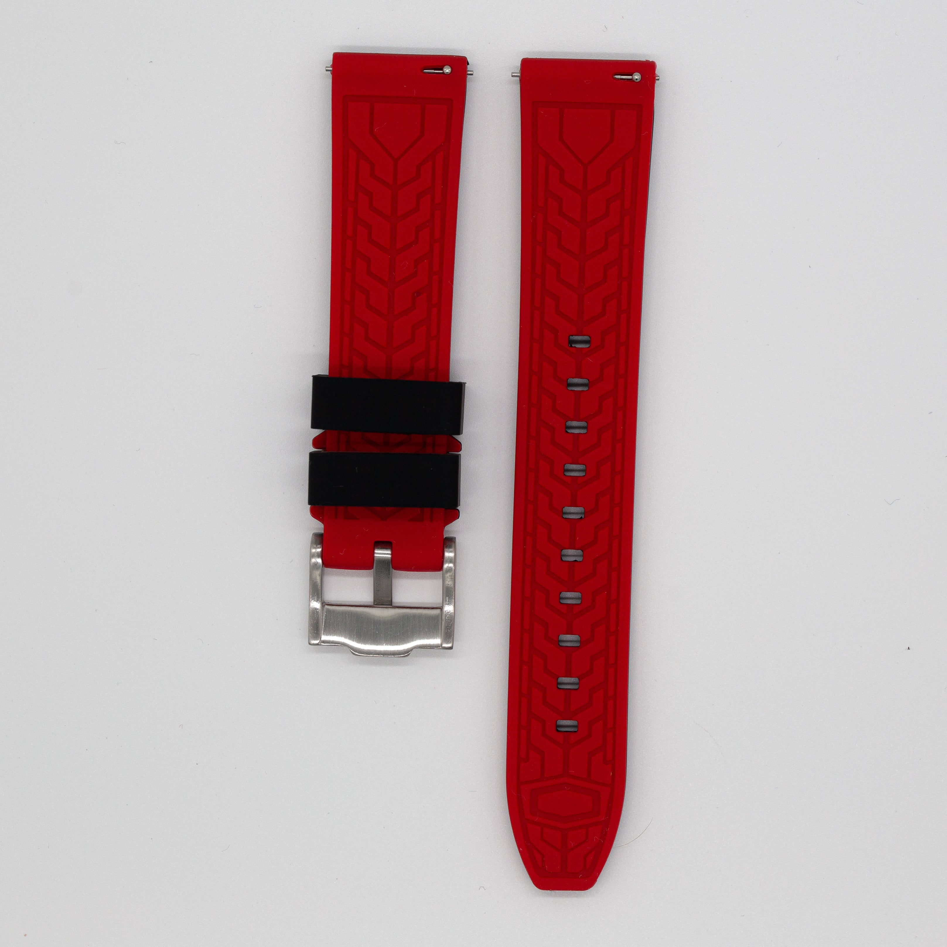 MoonSwatch Outline Strap Black with Red Outline