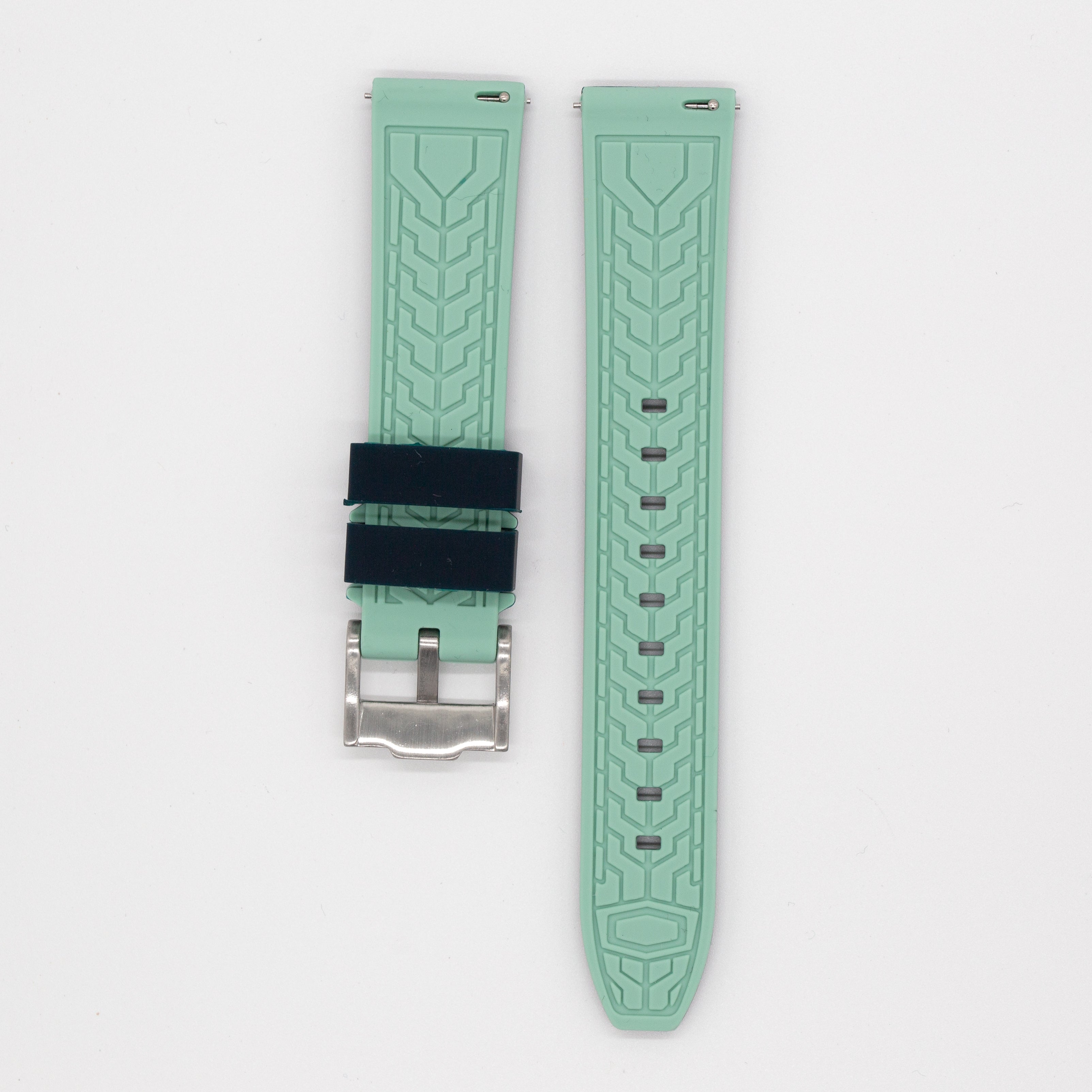 MoonSwatch Outline Strap Dark Blue with Green Outline