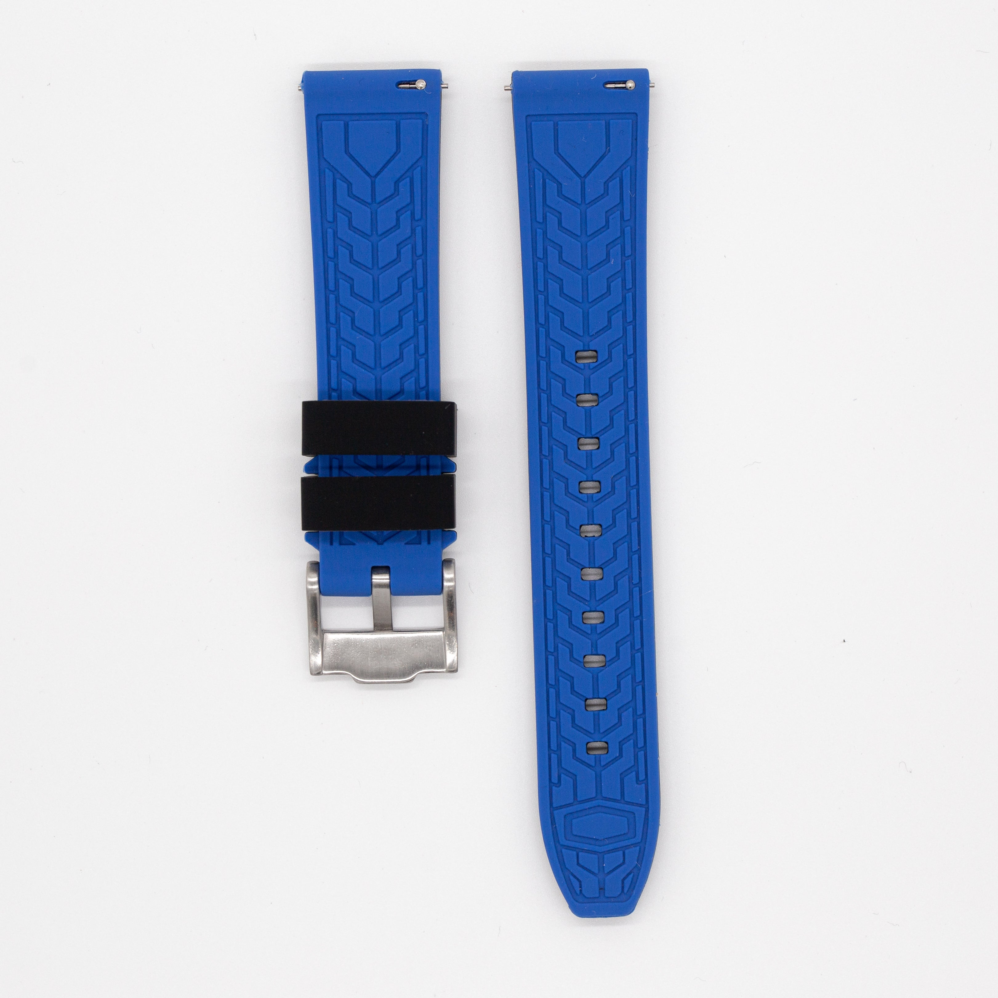 MoonSwatch Outline Strap Black with Blue Outline