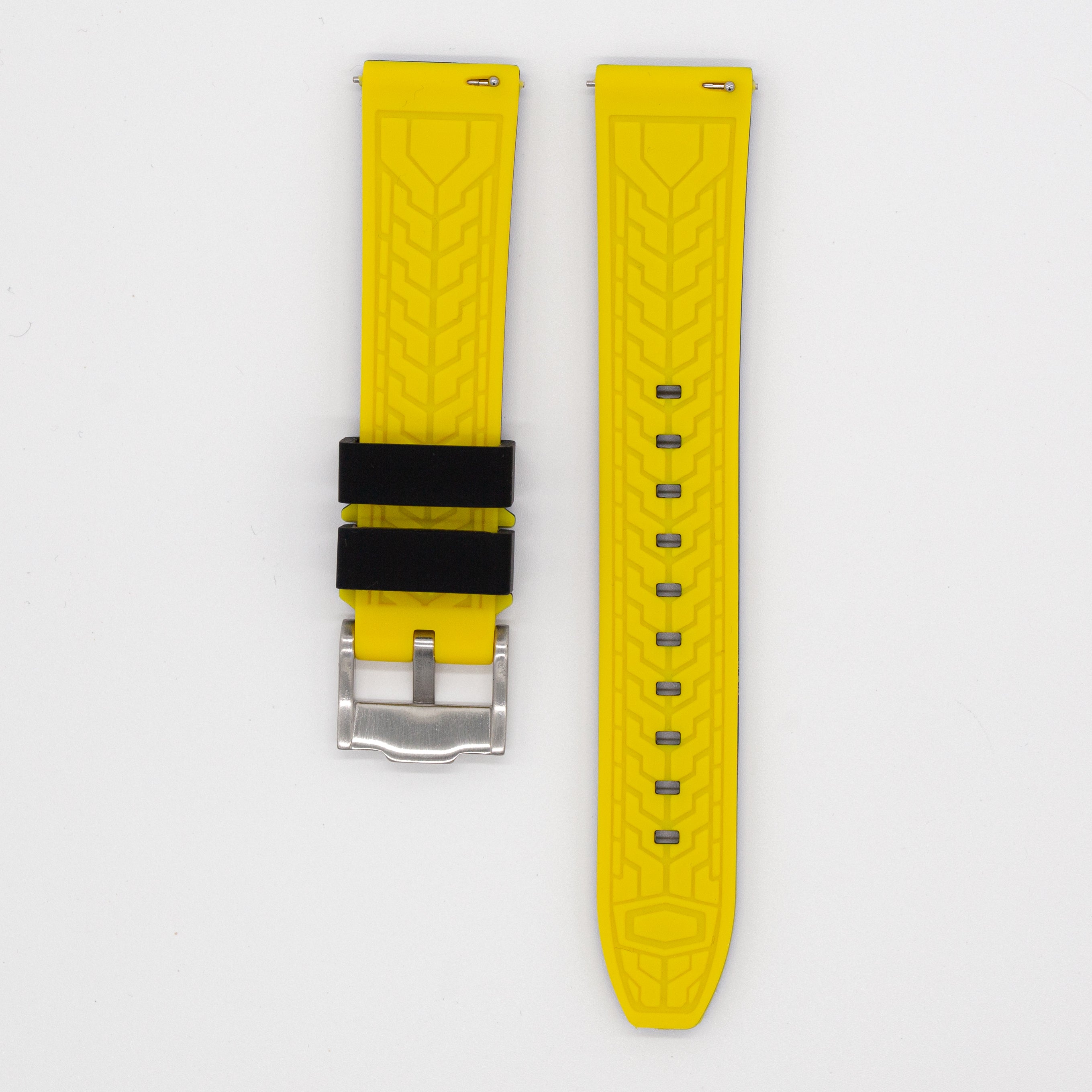 MoonSwatch Outline Strap Black with Yellow Outline