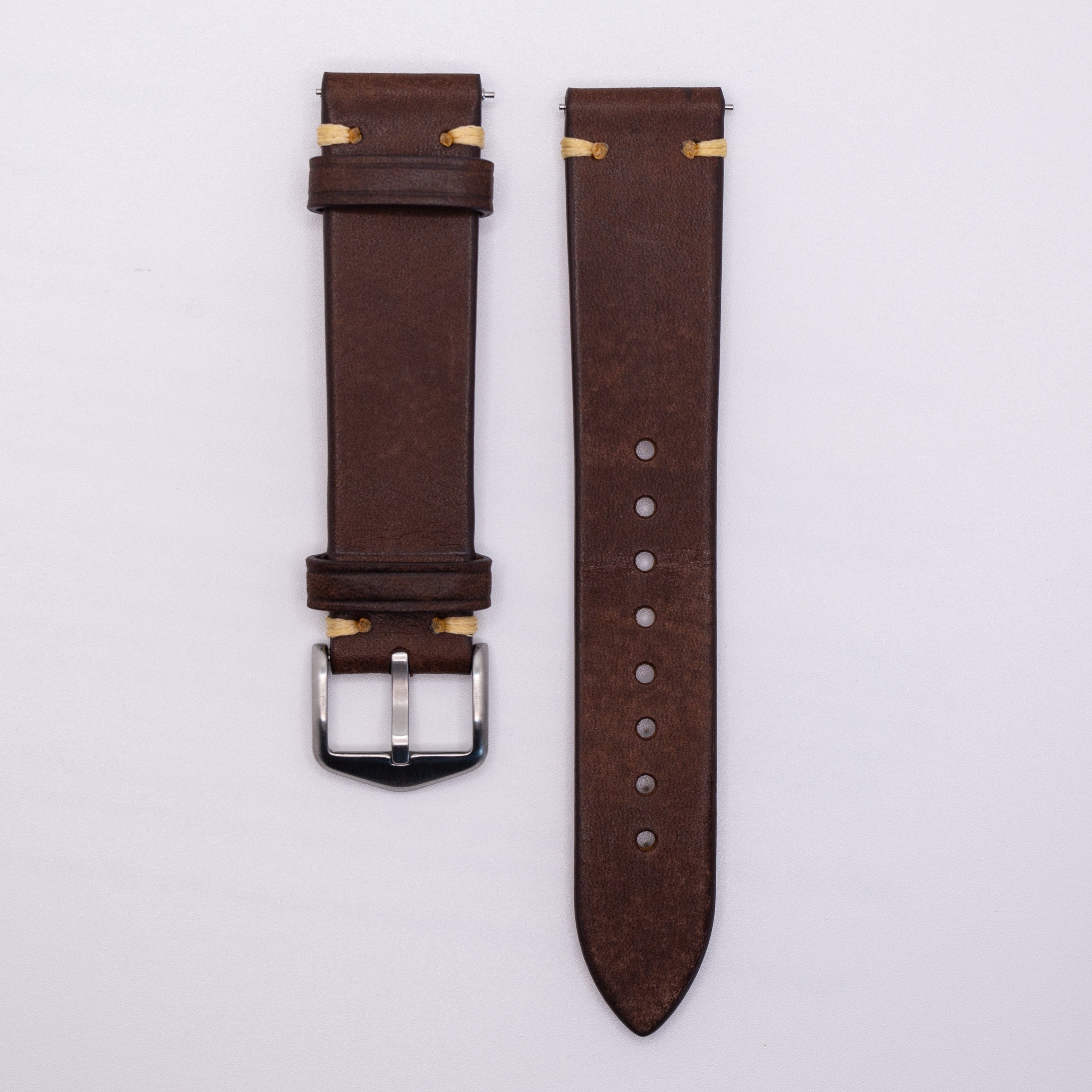 Speedmaster Leather Watch Strap Brown
