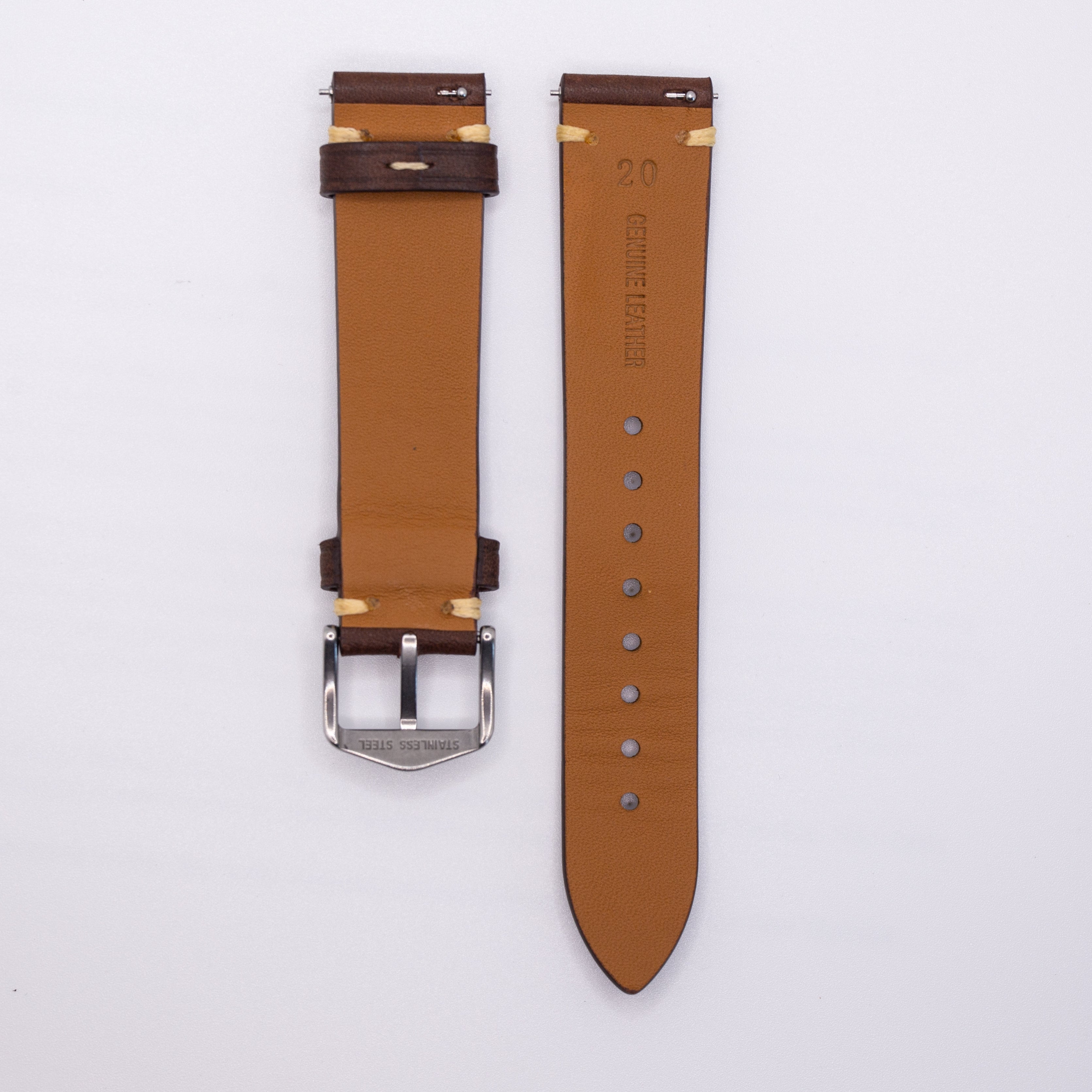 Speedmaster Leather Watch Strap Brown