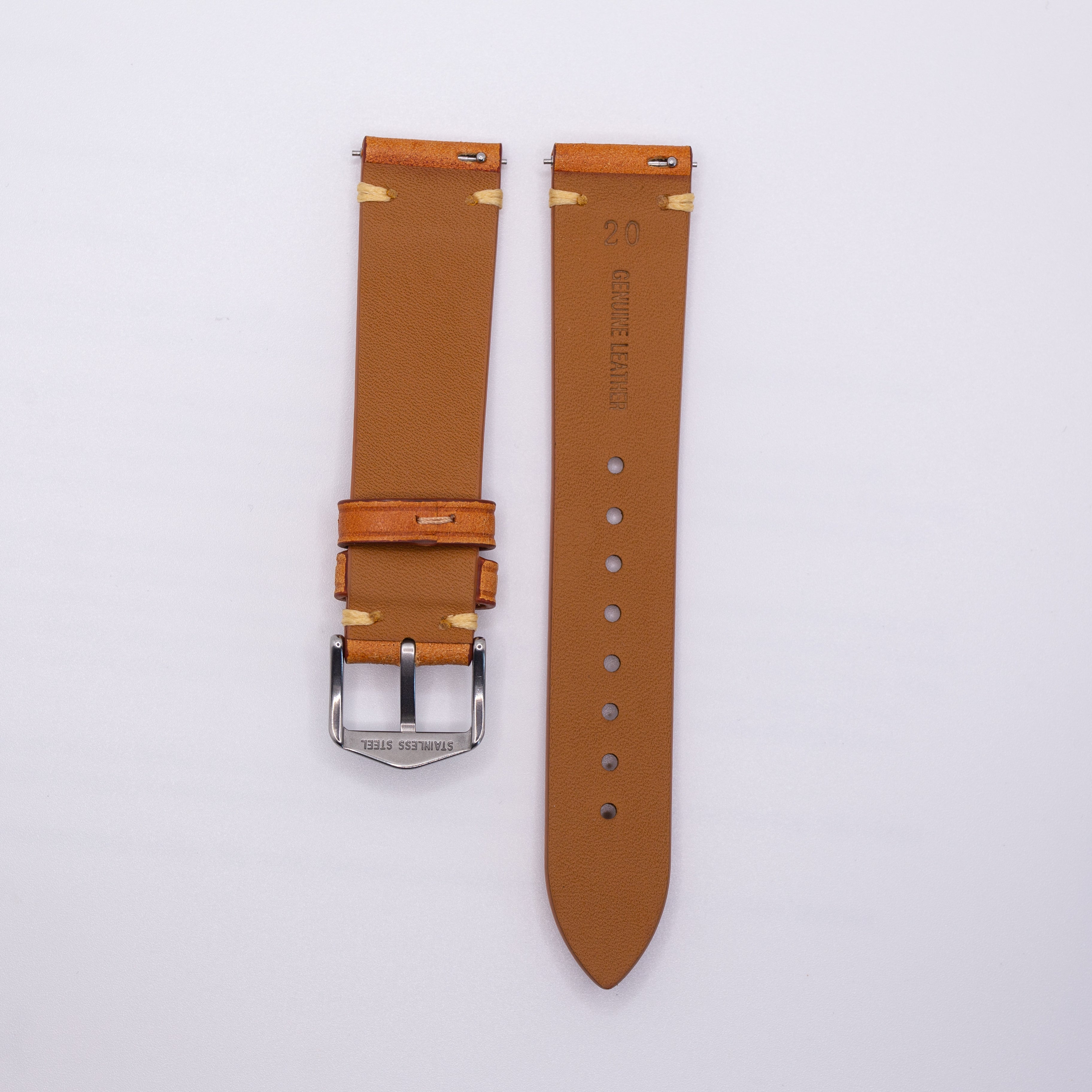 Speedmaster Leather Watch Strap Orange