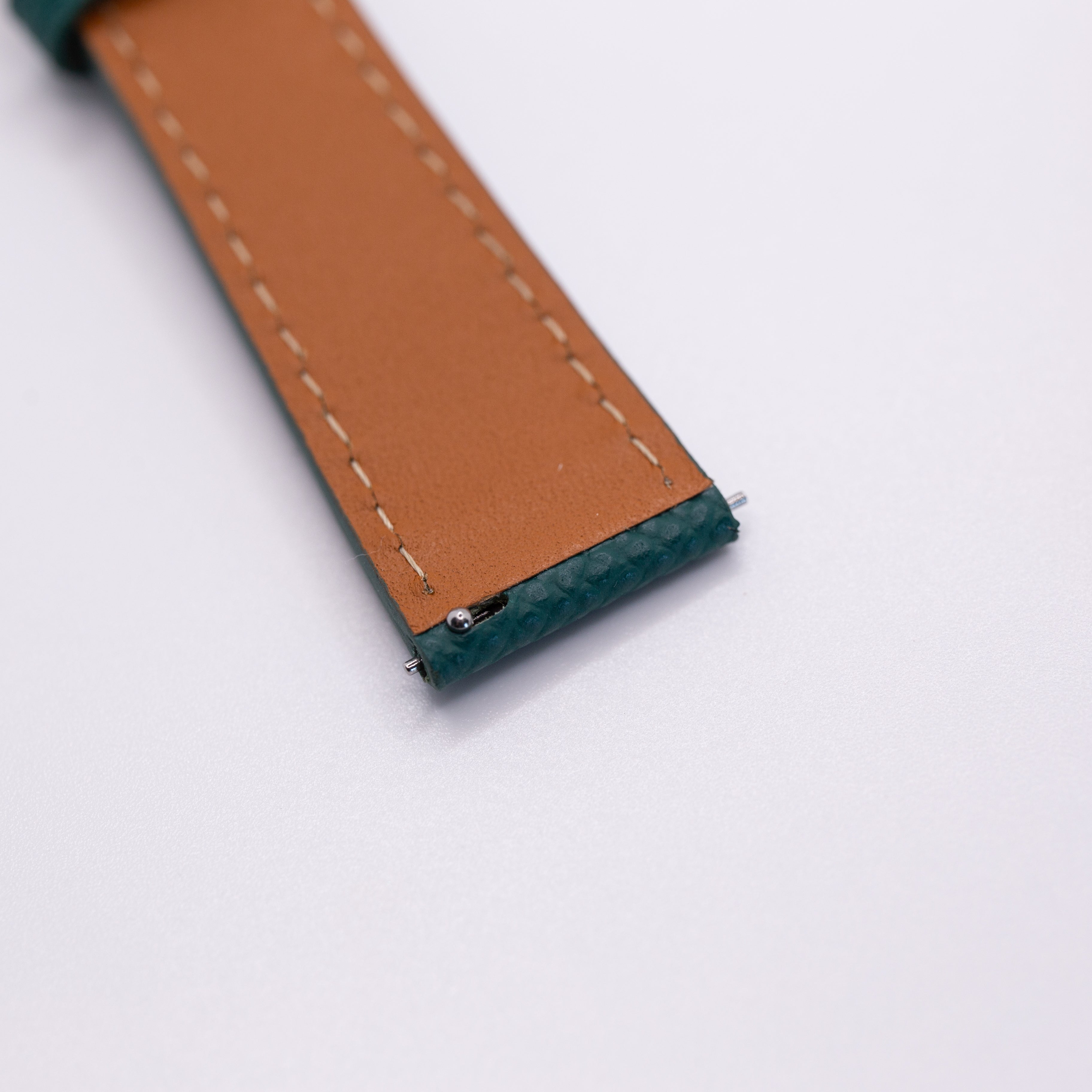 Speedmaster Leather Watch Strap Dark Green