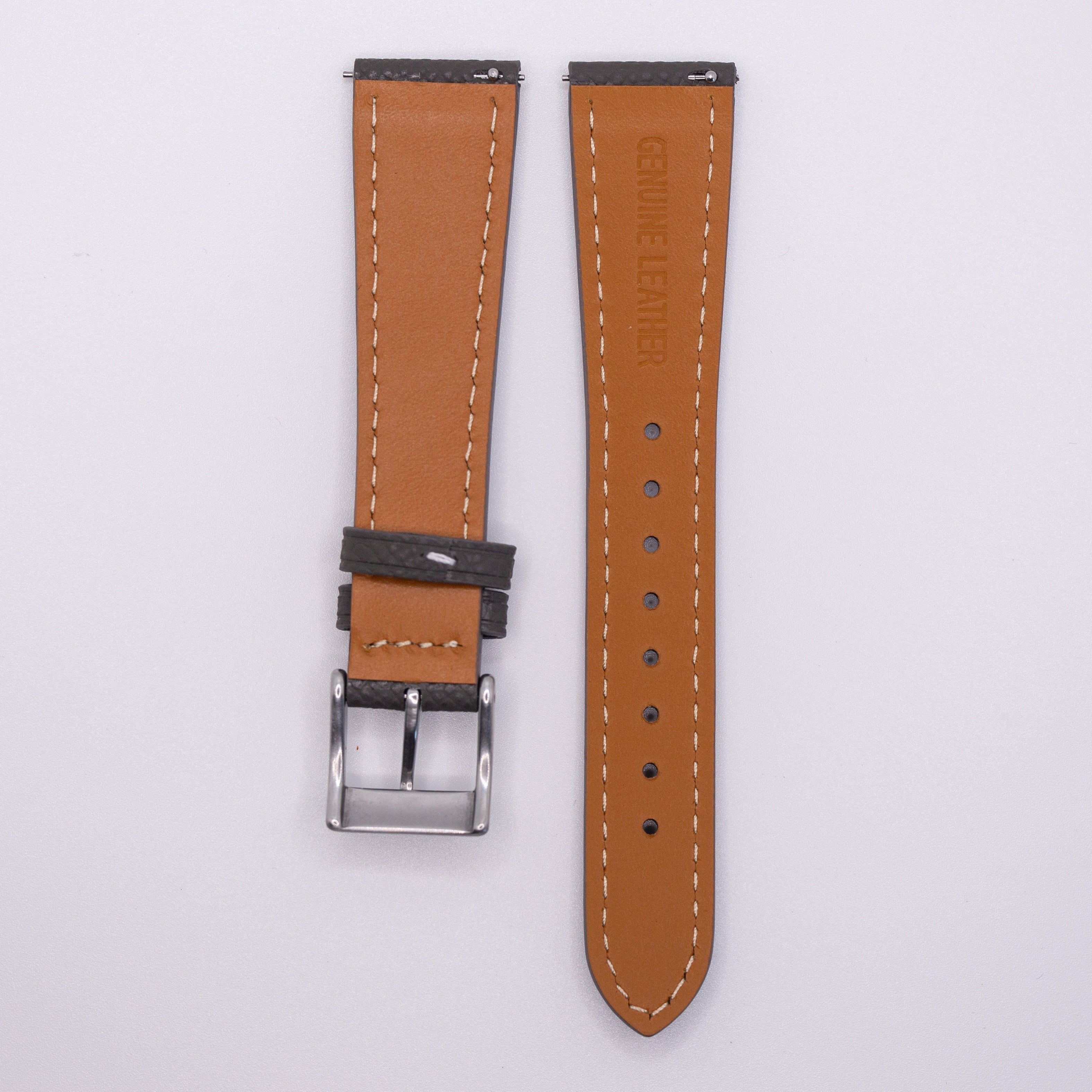 Speedmaster Leather Watch Strap Anthracite