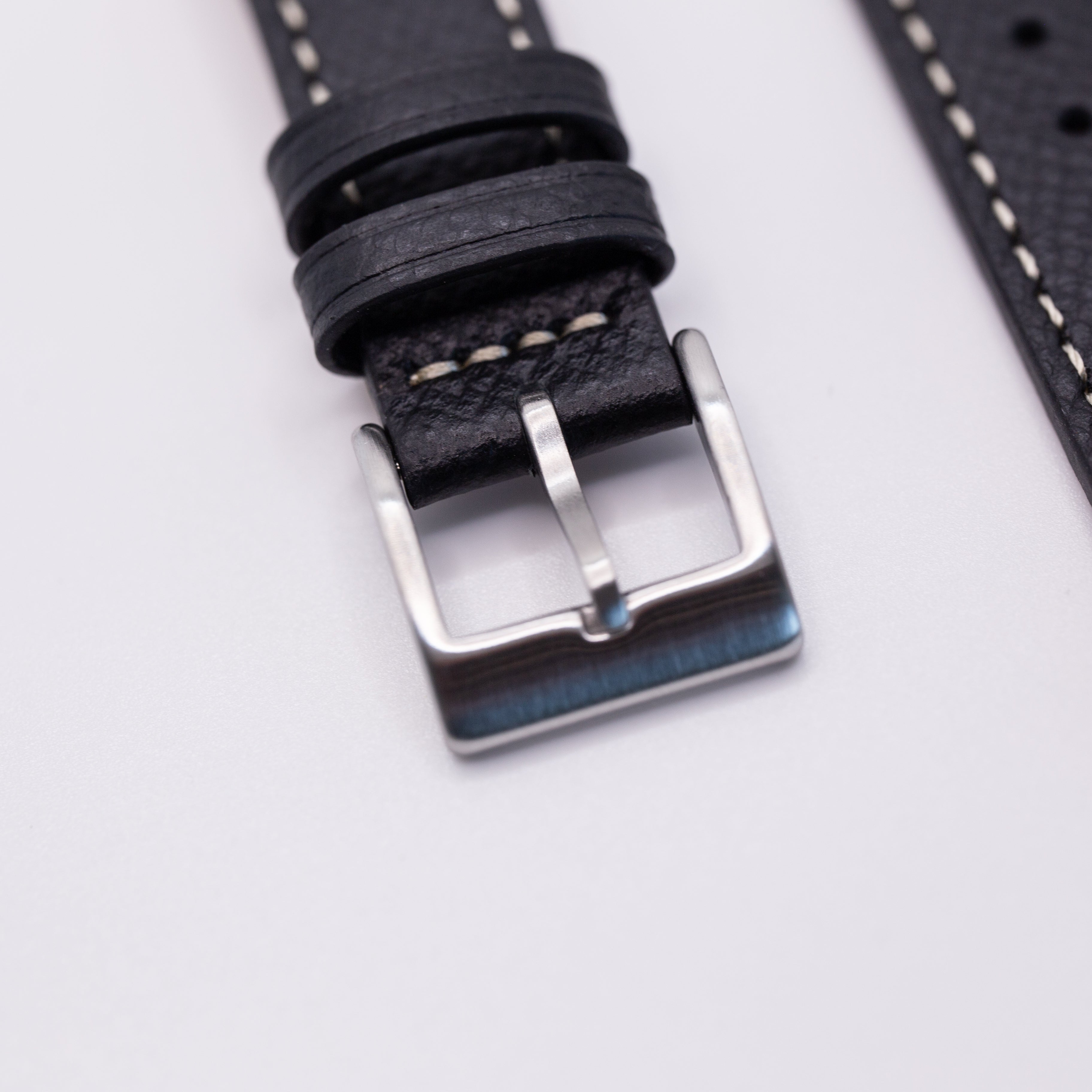 Speedmaster Leather Watch Strap Black