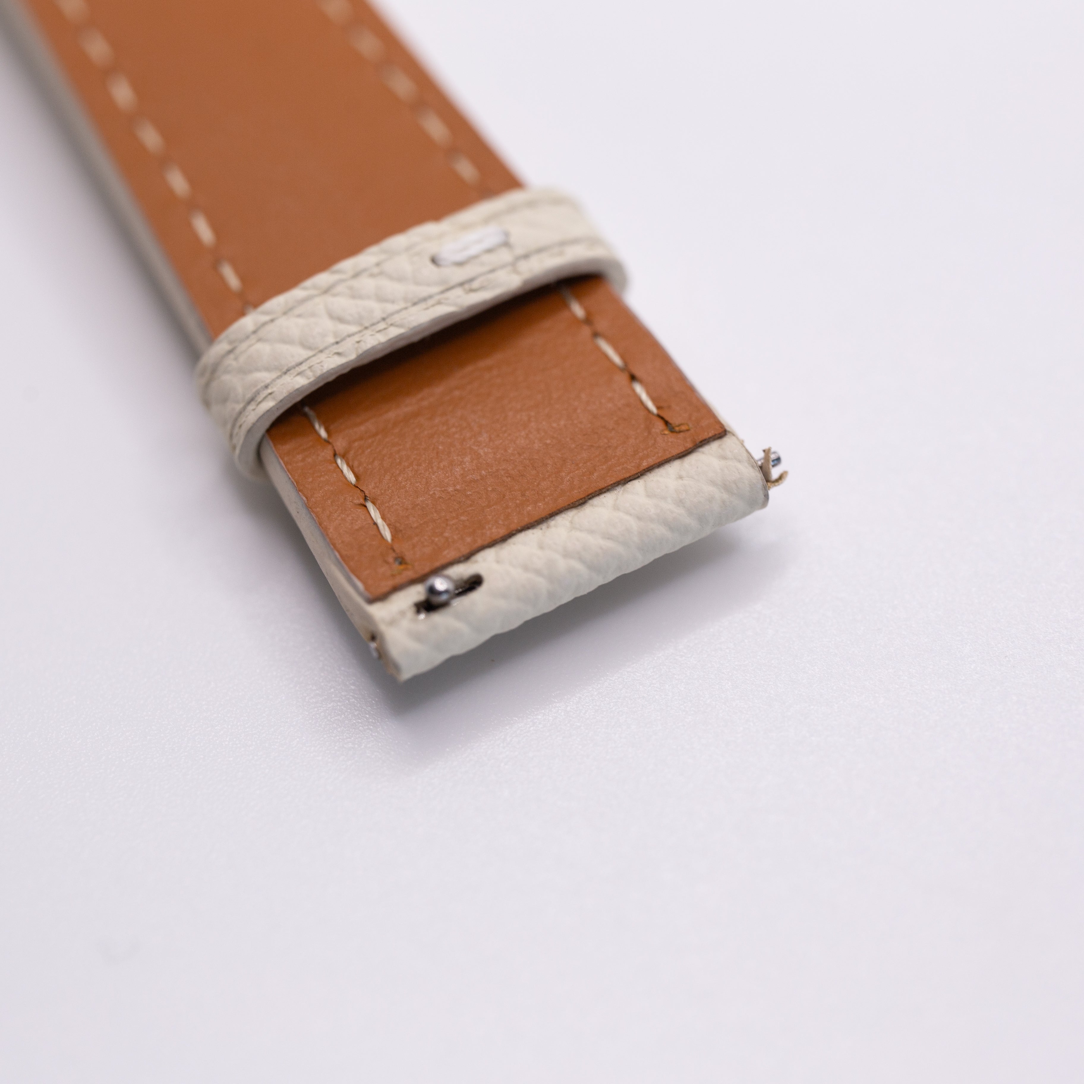 Speedmaster Leather Watch Strap Offwhite