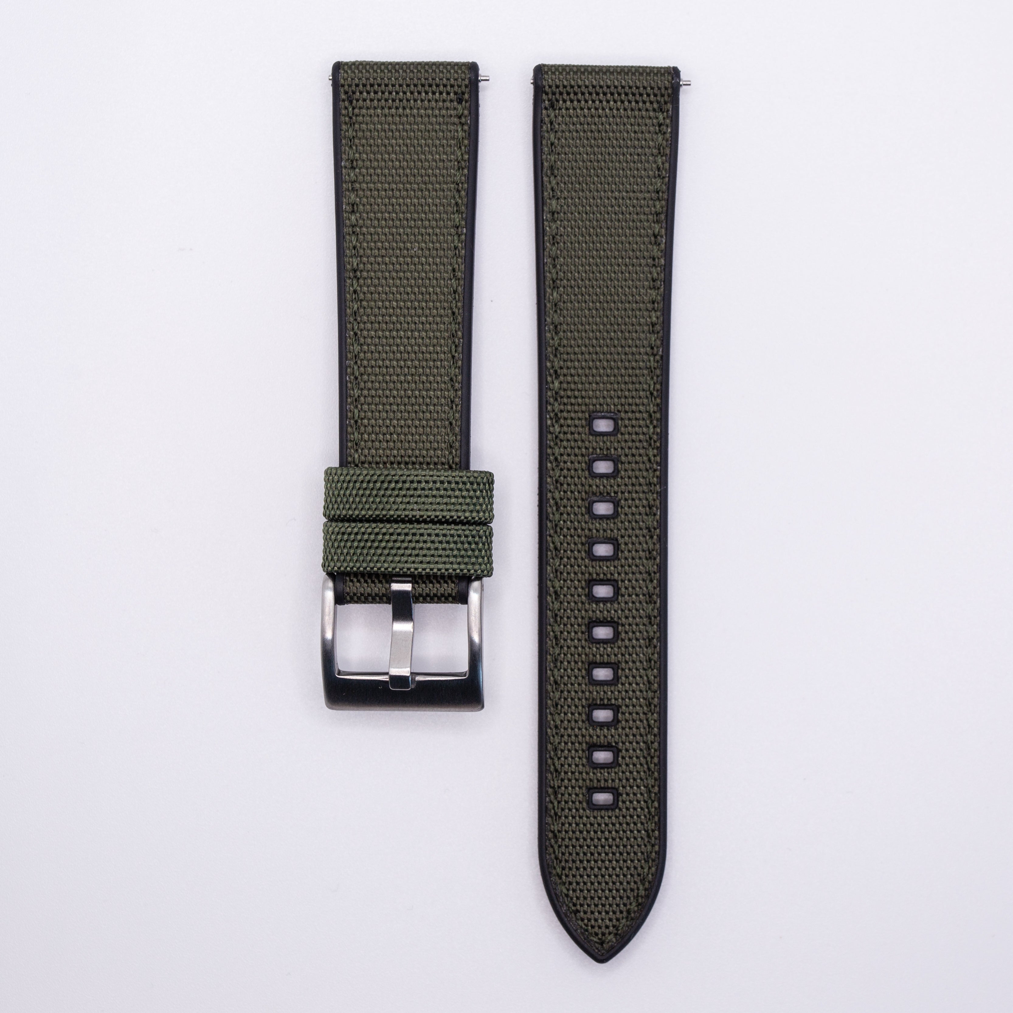 Omega Speedmaster Sailcloth Canva Watch Strap Olive Green