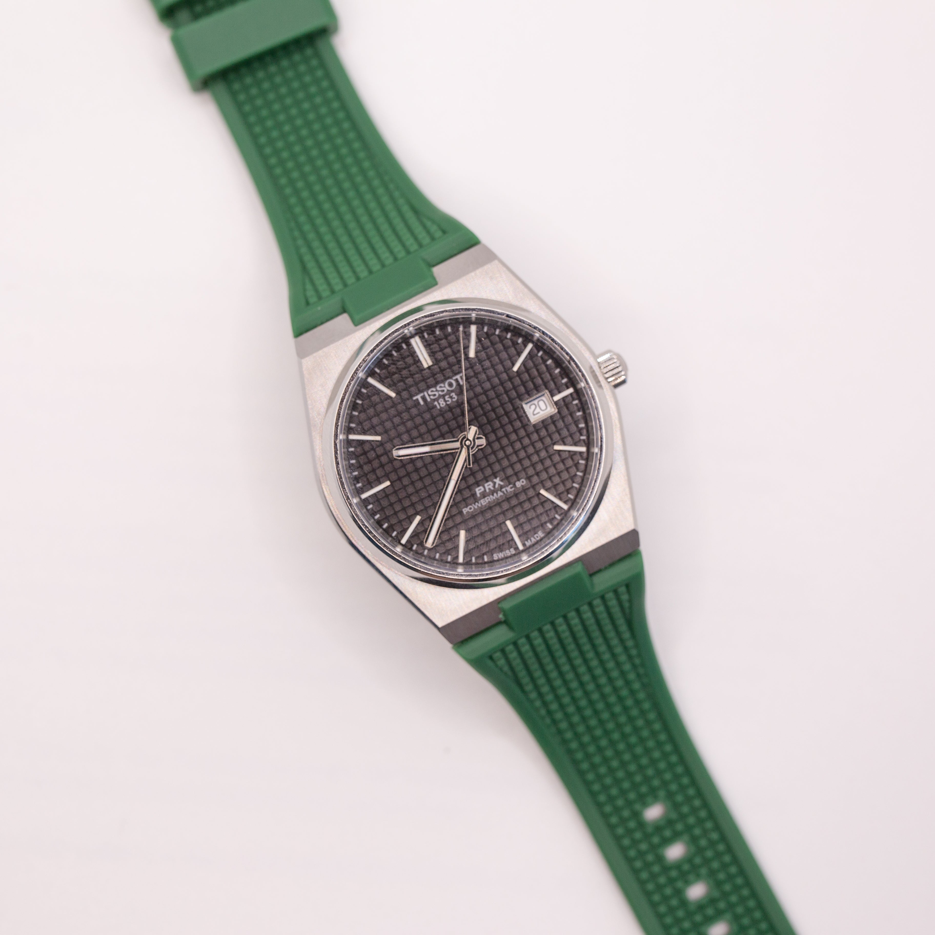 Tissot PRX 40mm Rubber Strap Green