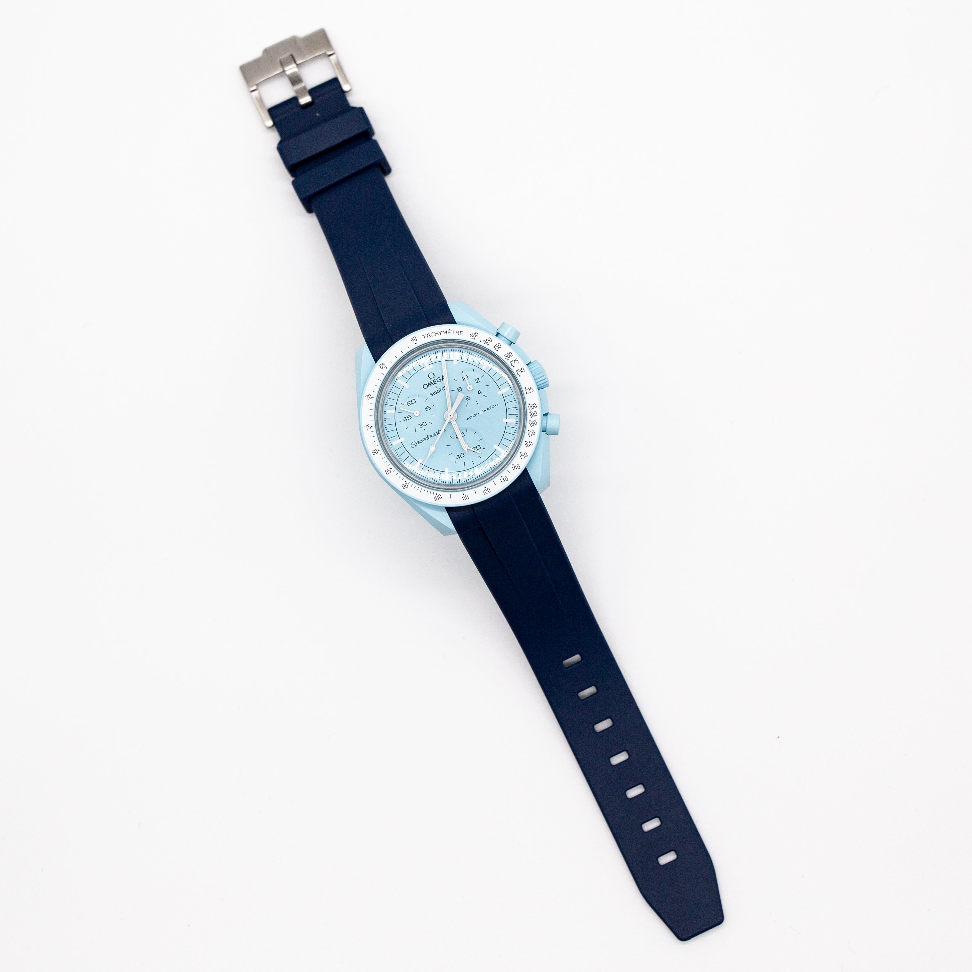 MoonSwatch Sleak Luxury Strap Dark Blue