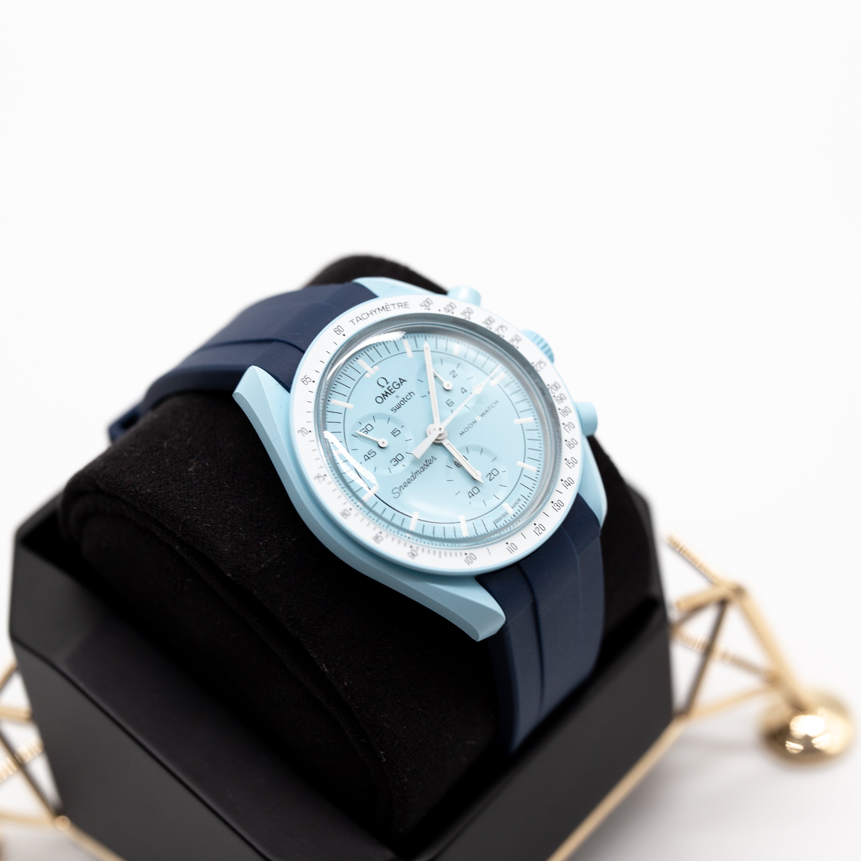 MoonSwatch Sleak Luxury Strap Dark Blue