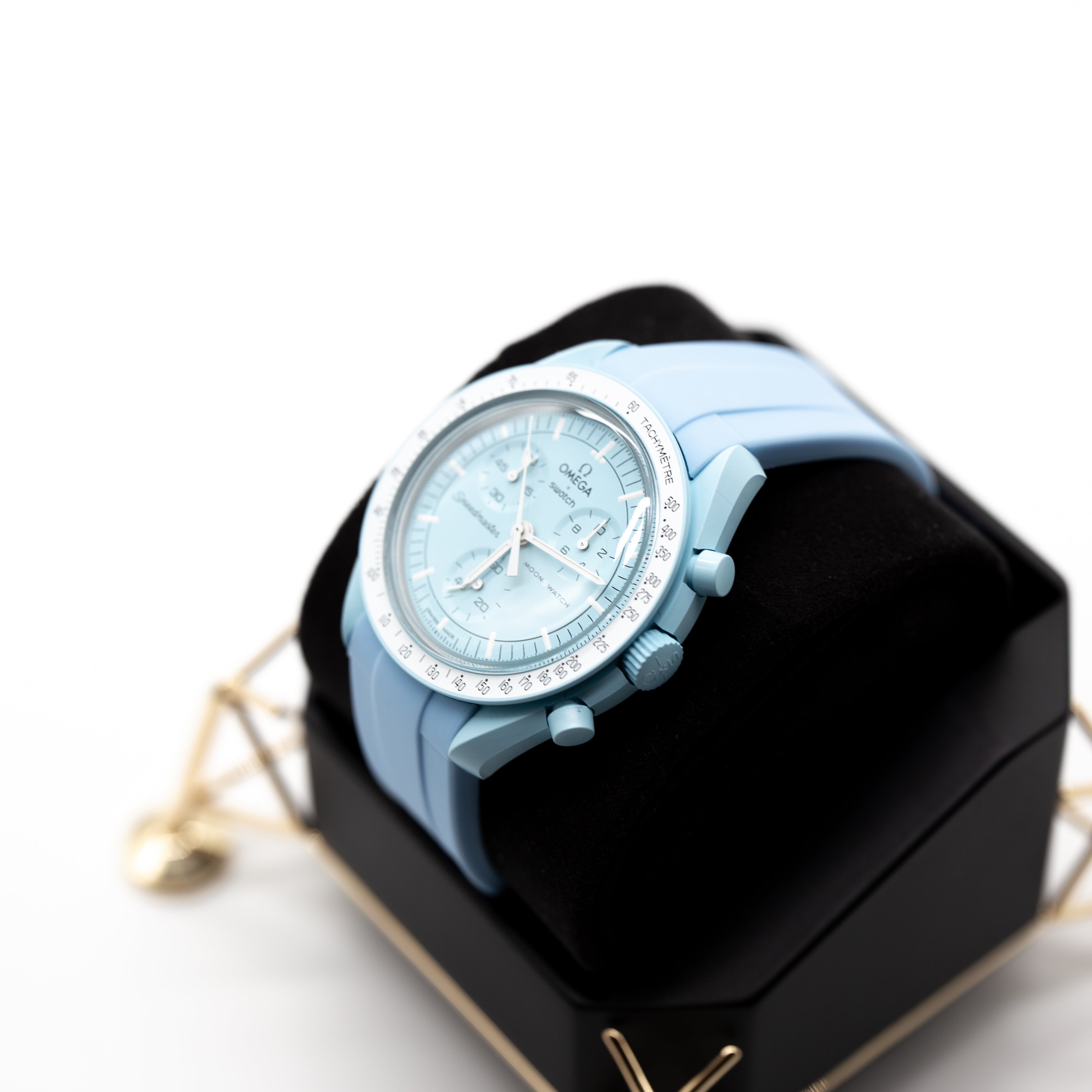 MoonSwatch Sleak Luxury Strap Sky Blue