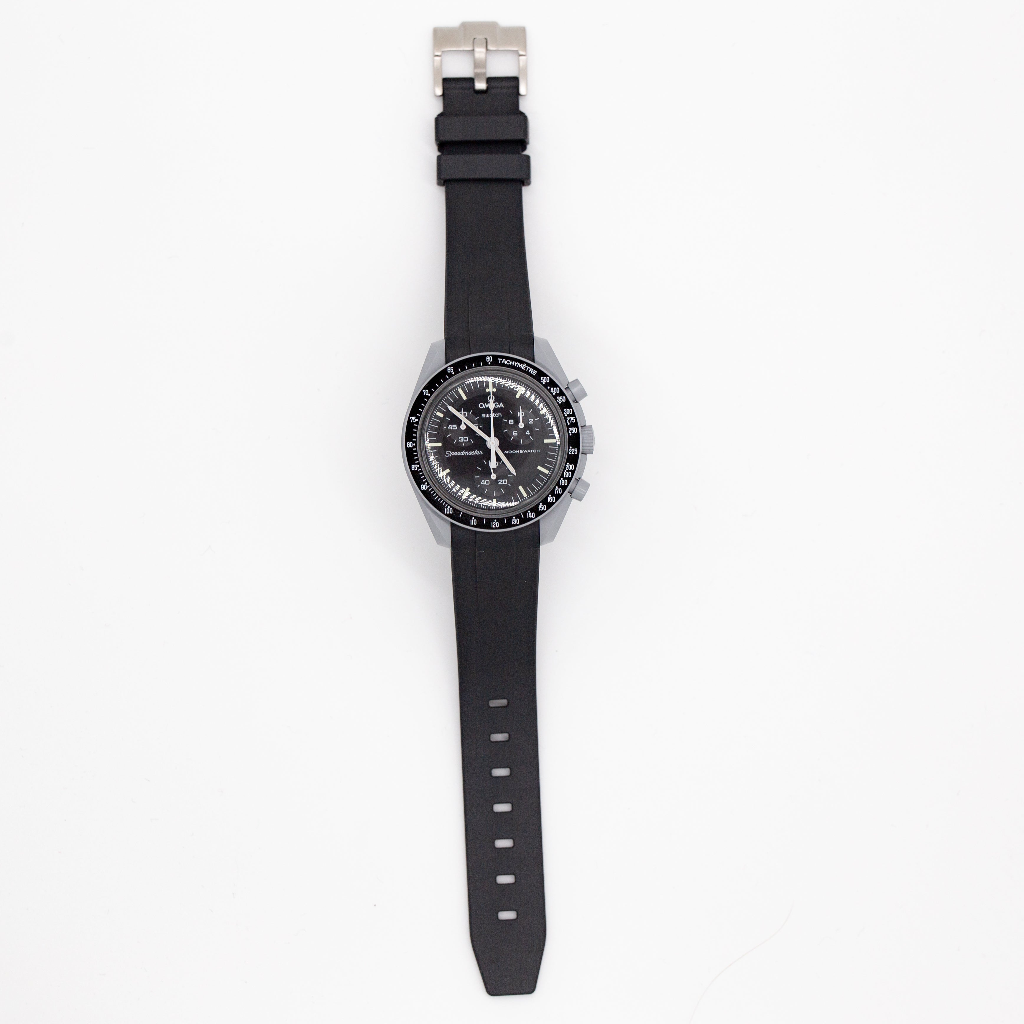 MoonSwatch Sleak Luxury Strap Black