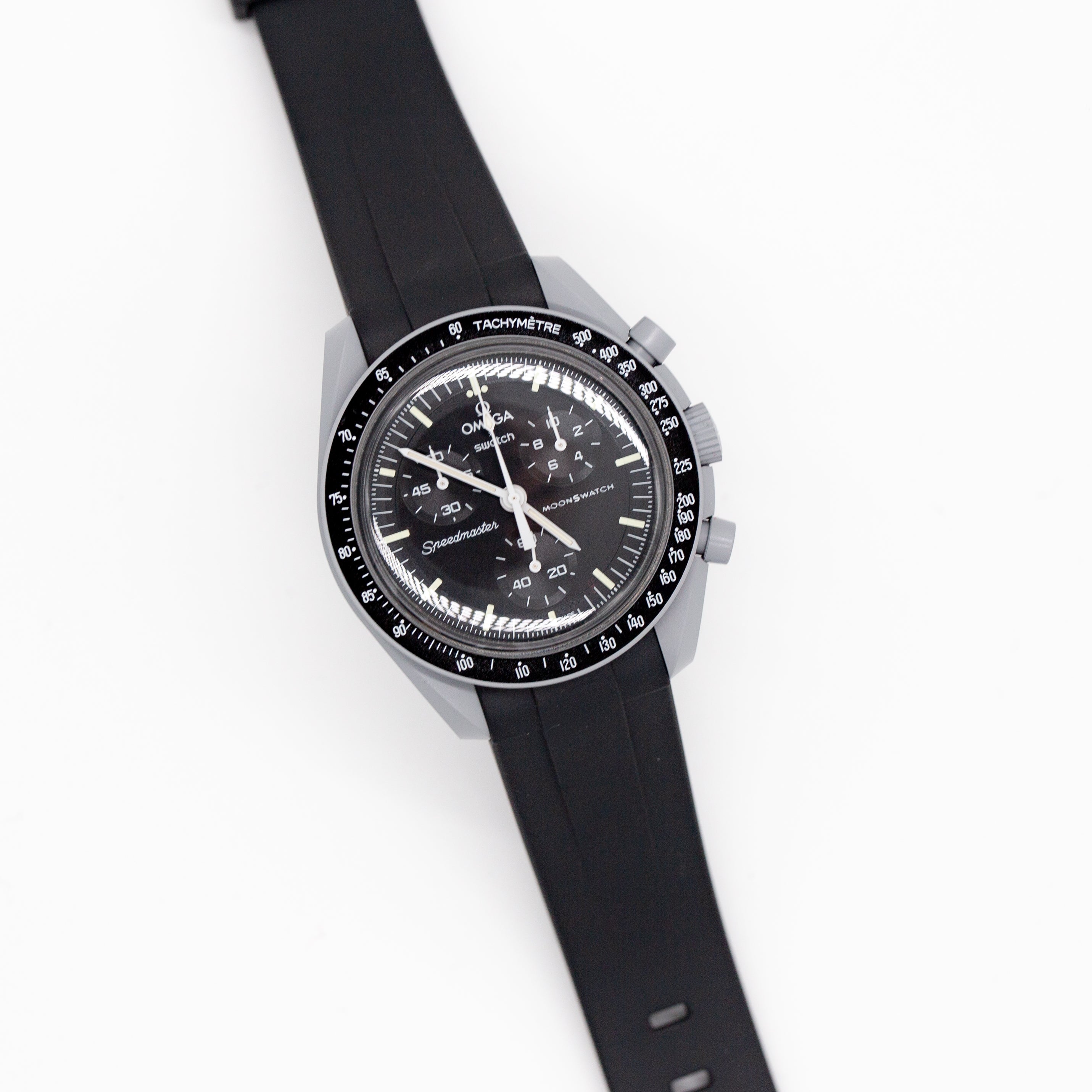 MoonSwatch Sleak Luxury Strap Black