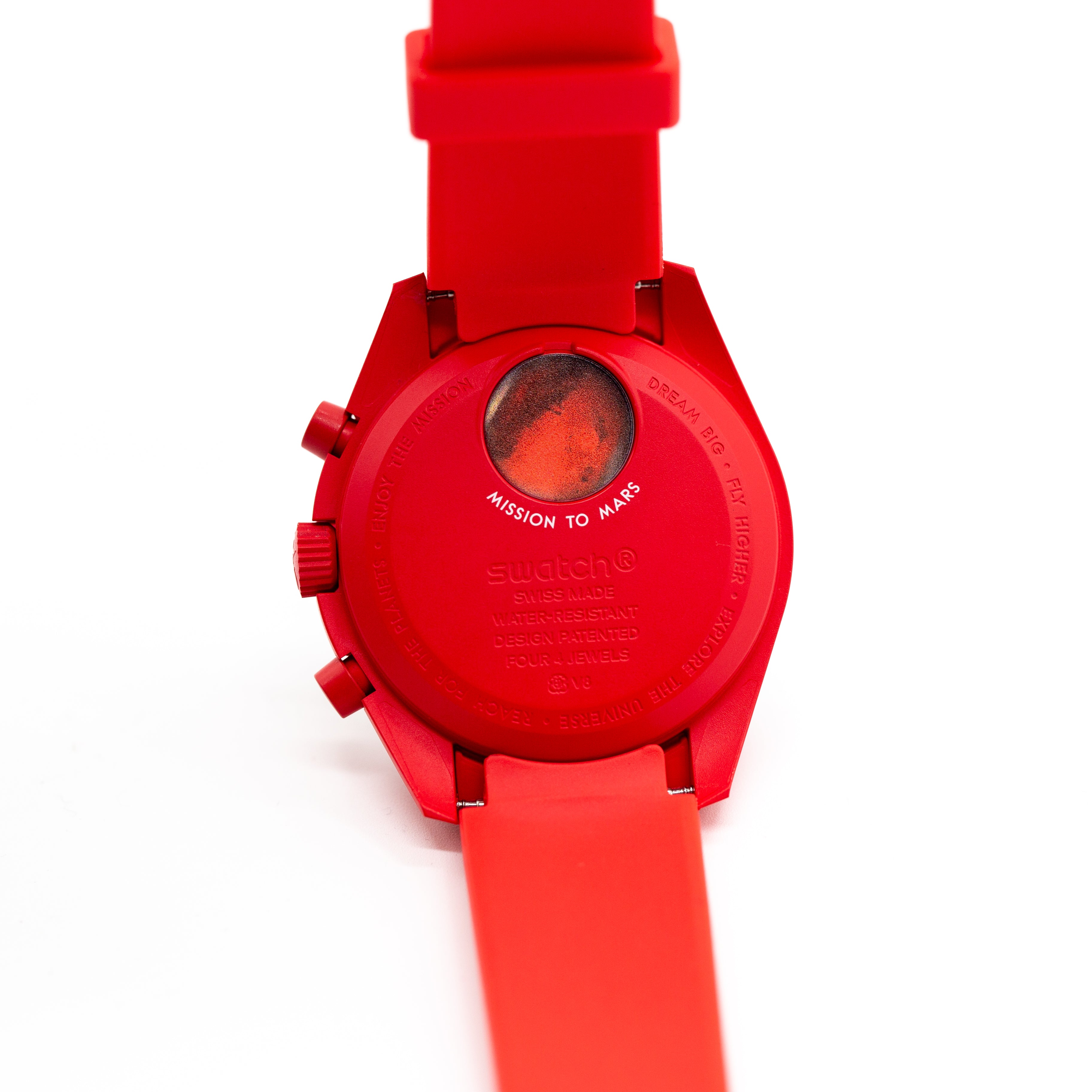 MoonSwatch Sleak Luxury Strap Red