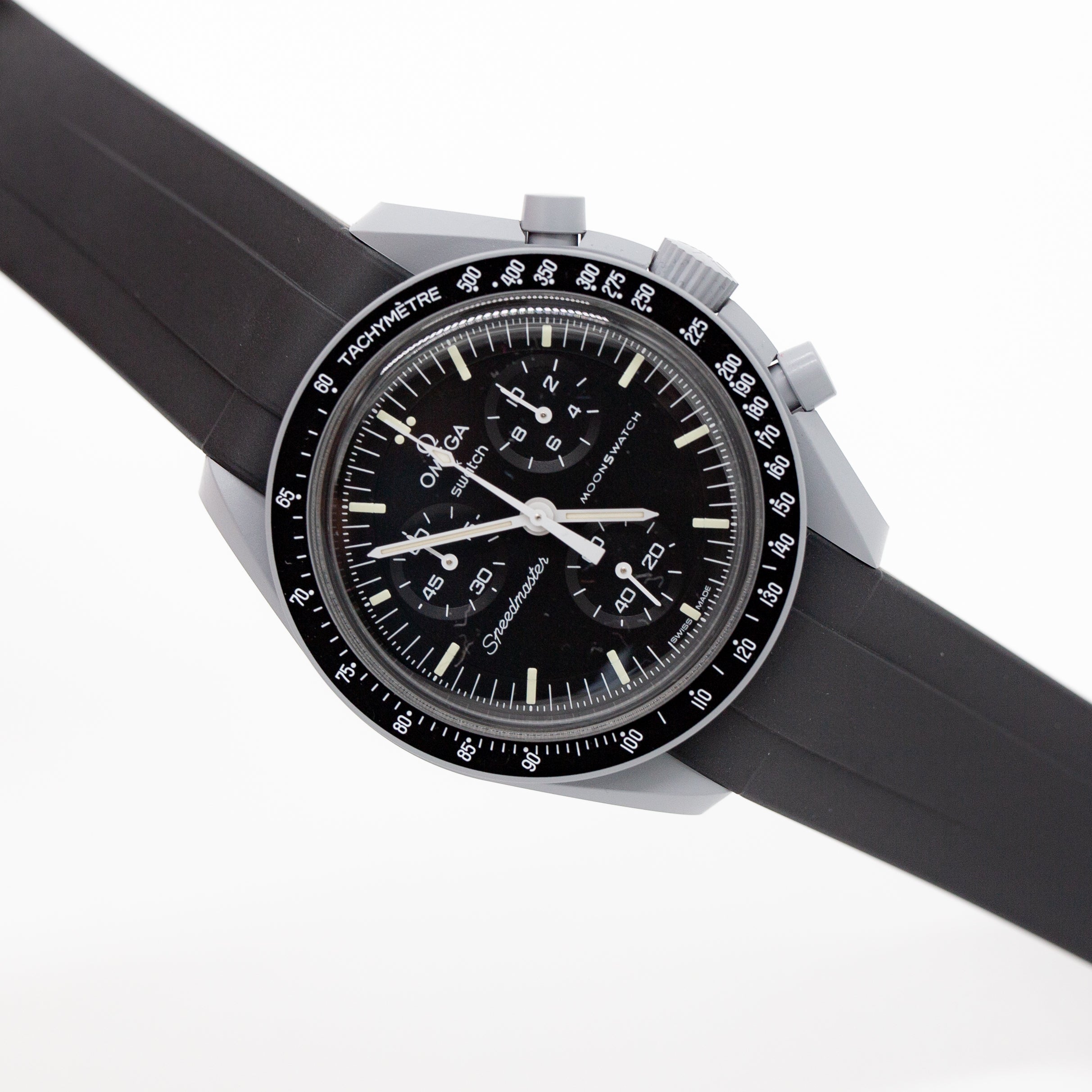 MoonSwatch Sleak Luxury Strap Black