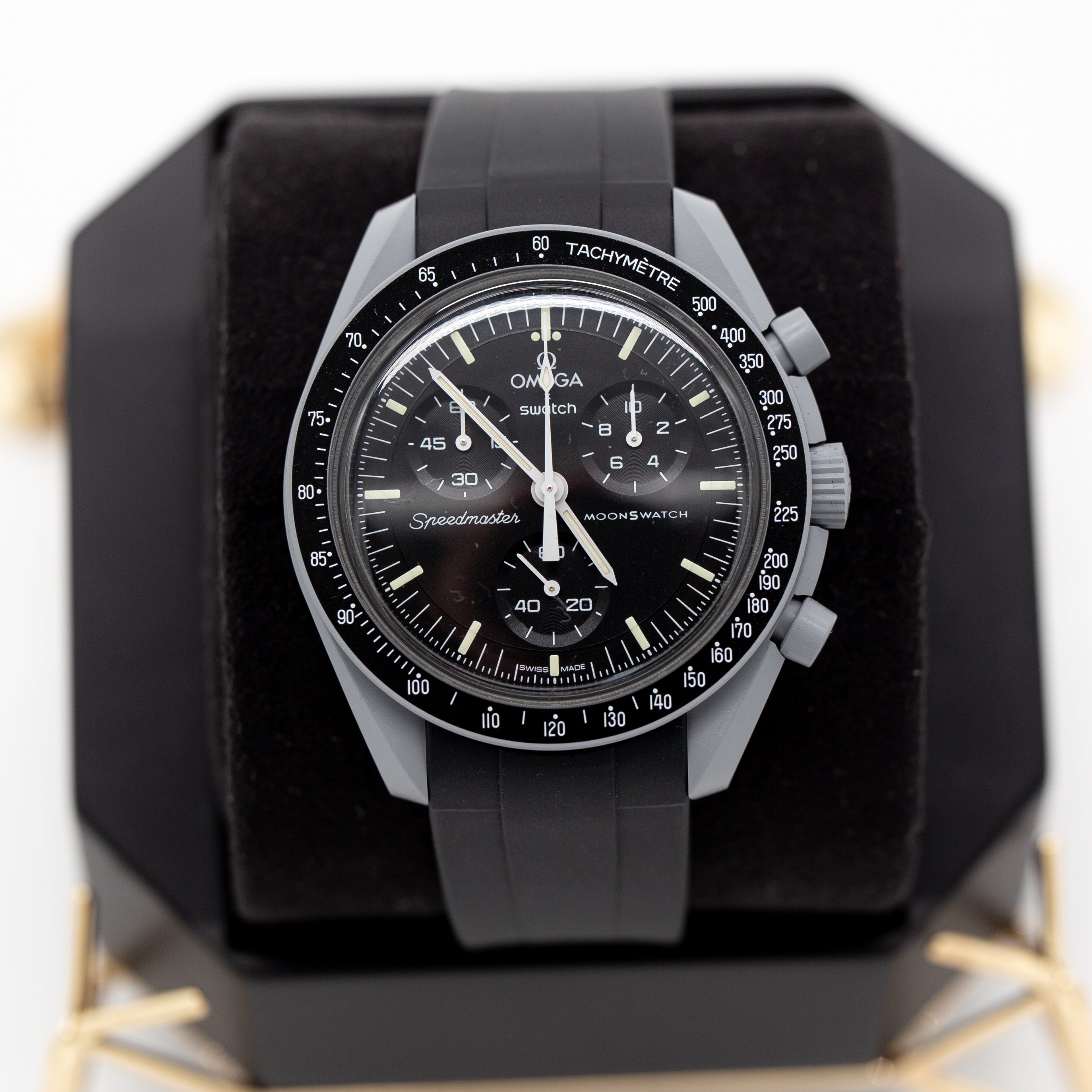 MoonSwatch Sleak Luxury Strap Black