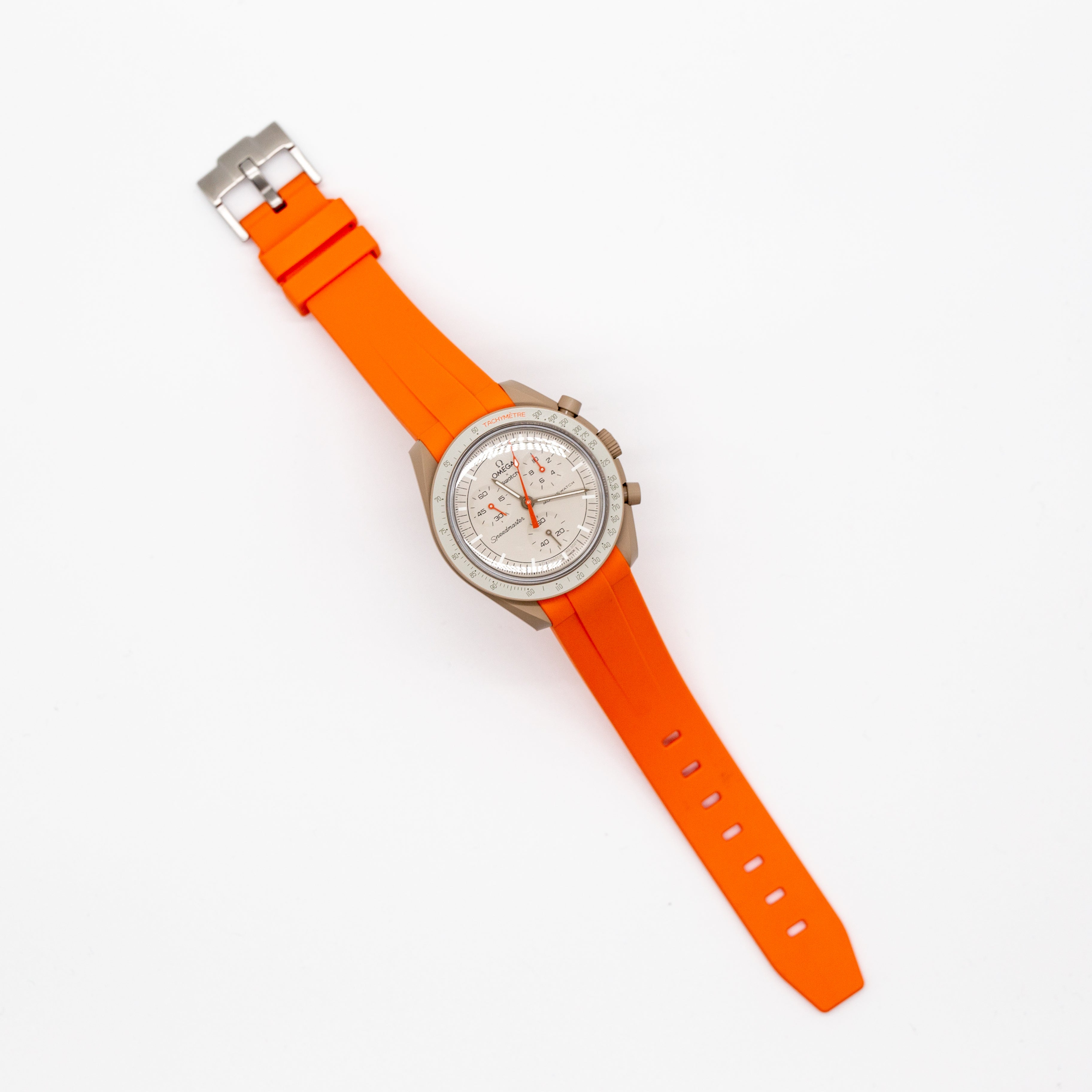 MoonSwatch Sleak Luxury Strap Orange