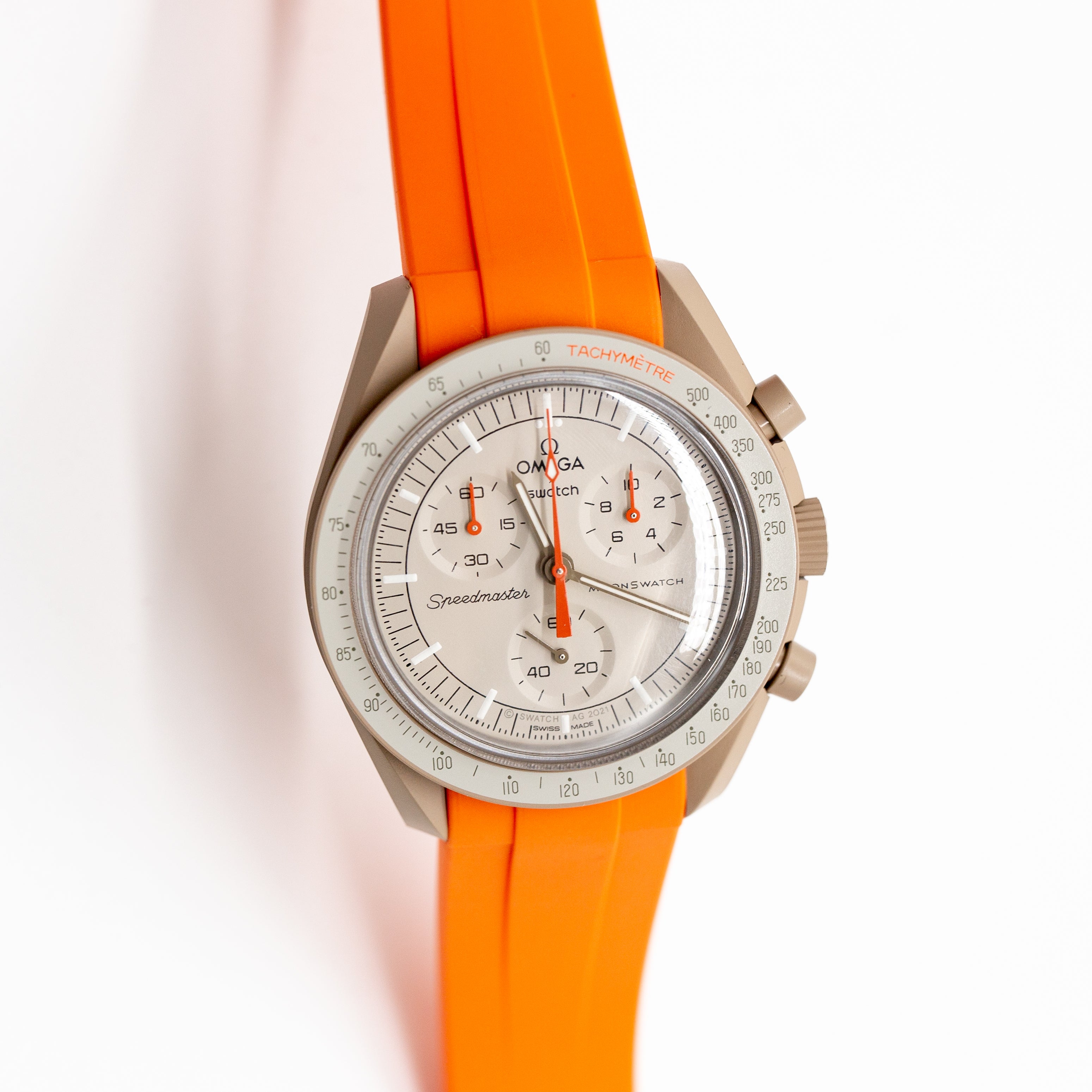 MoonSwatch Sleak Luxury Strap Orange