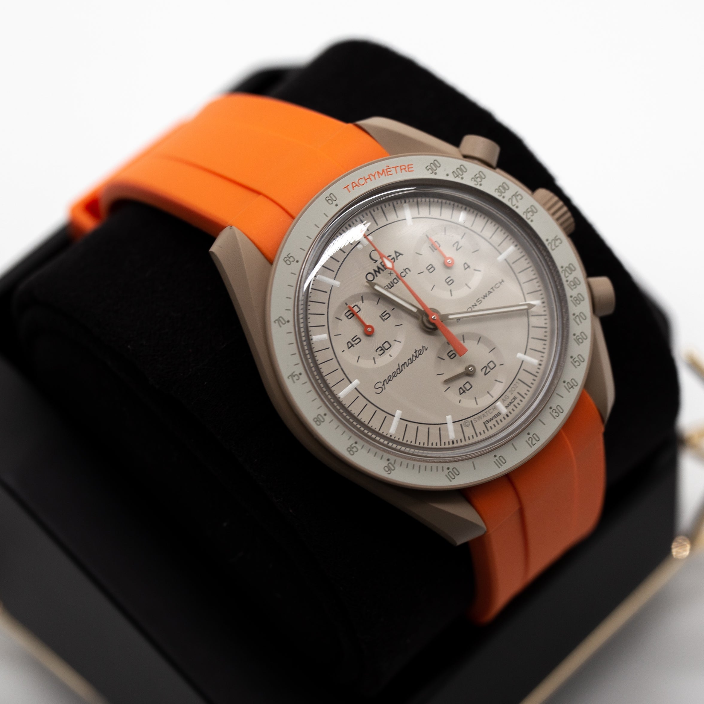 MoonSwatch Sleak Luxury Strap Orange