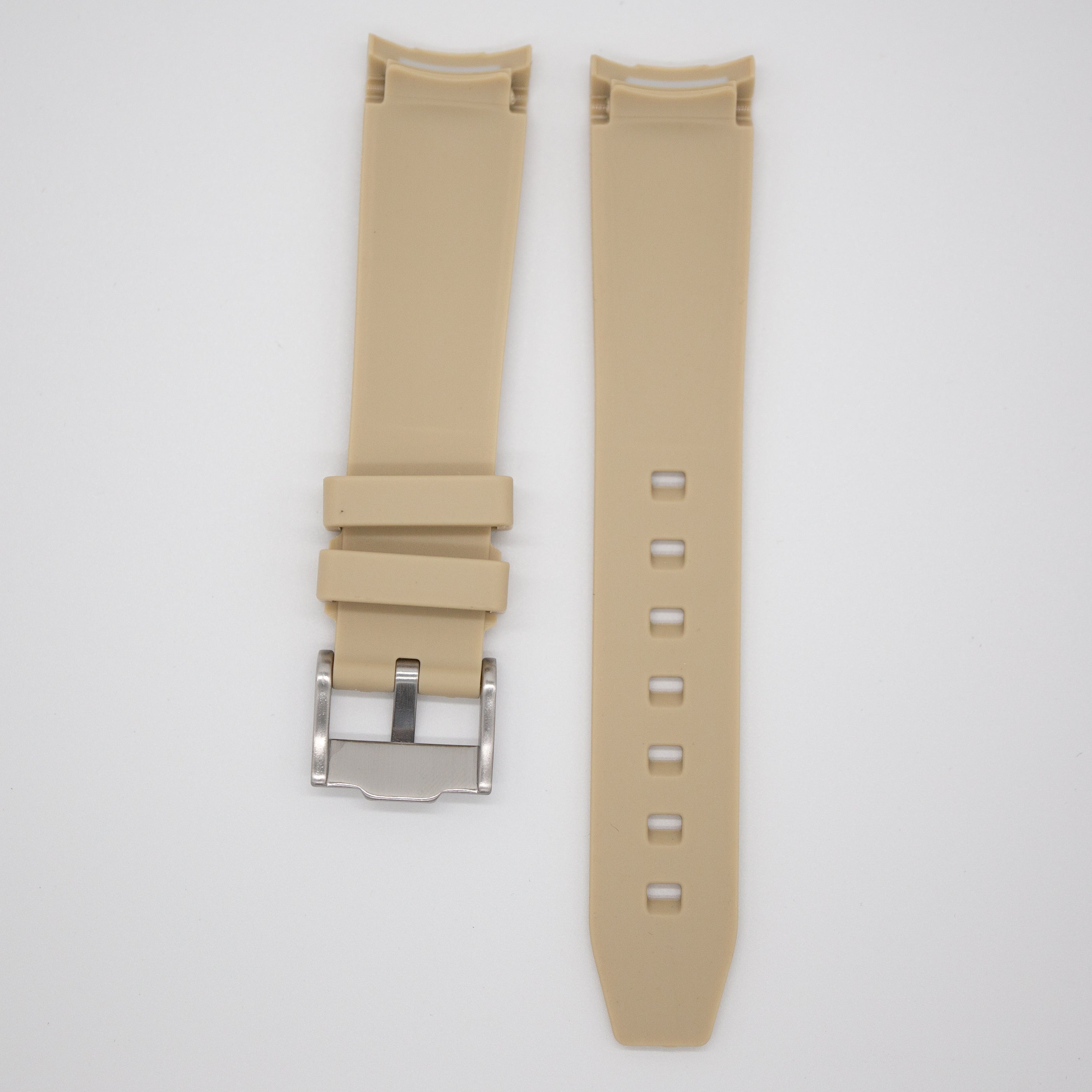 MoonSwatch Luxury Strap Khaki "Orange Accent"