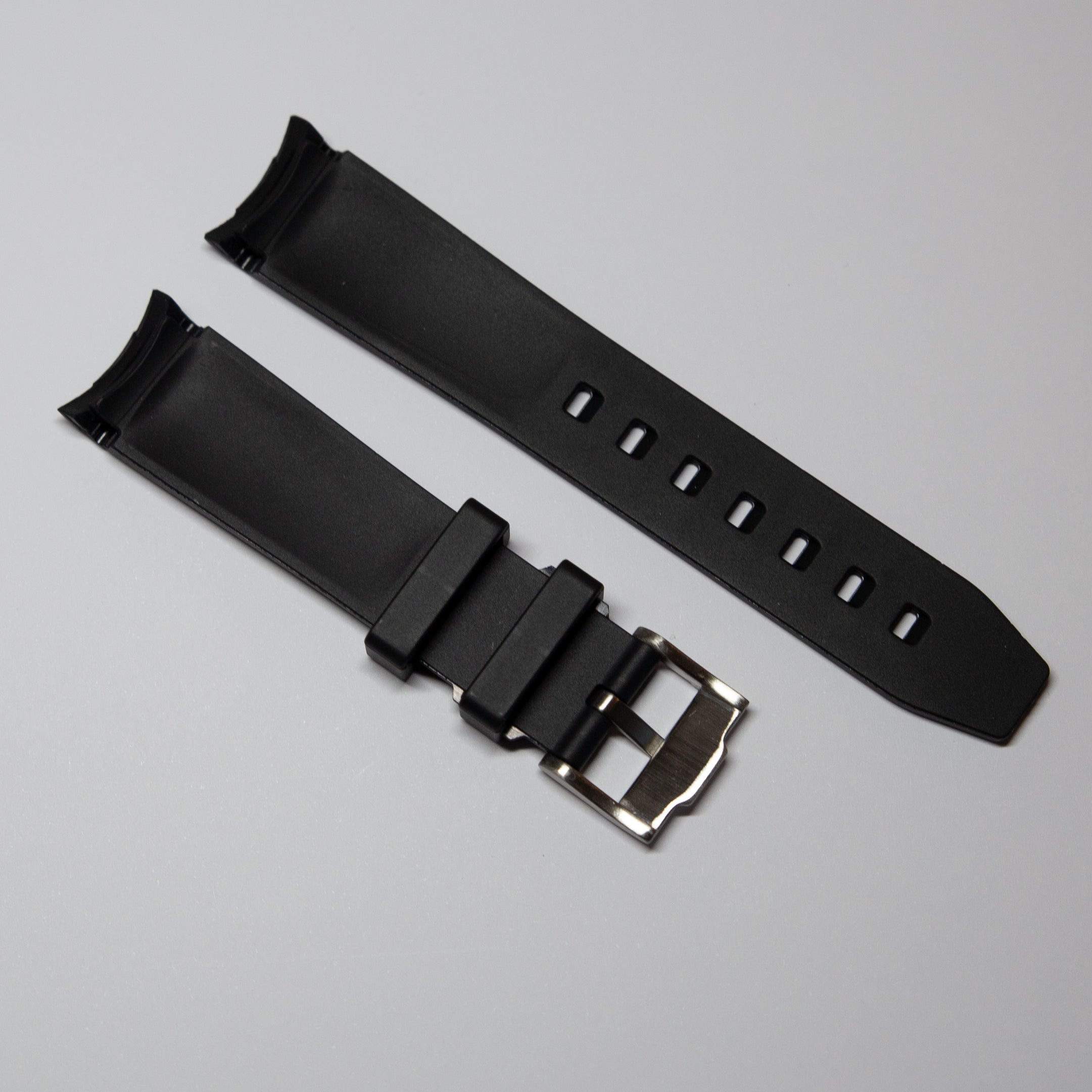 MoonSwatch Luxury Strap Black "White Accent"