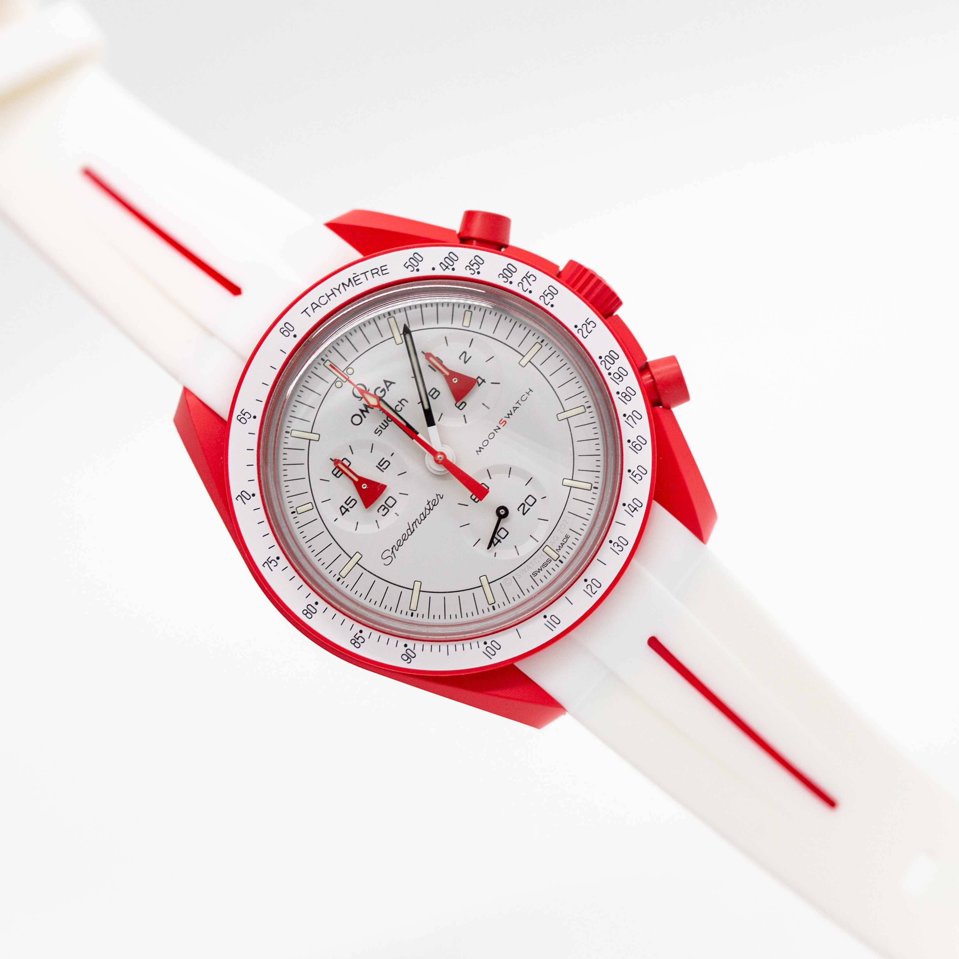 MoonSwatch Luxury Strap White