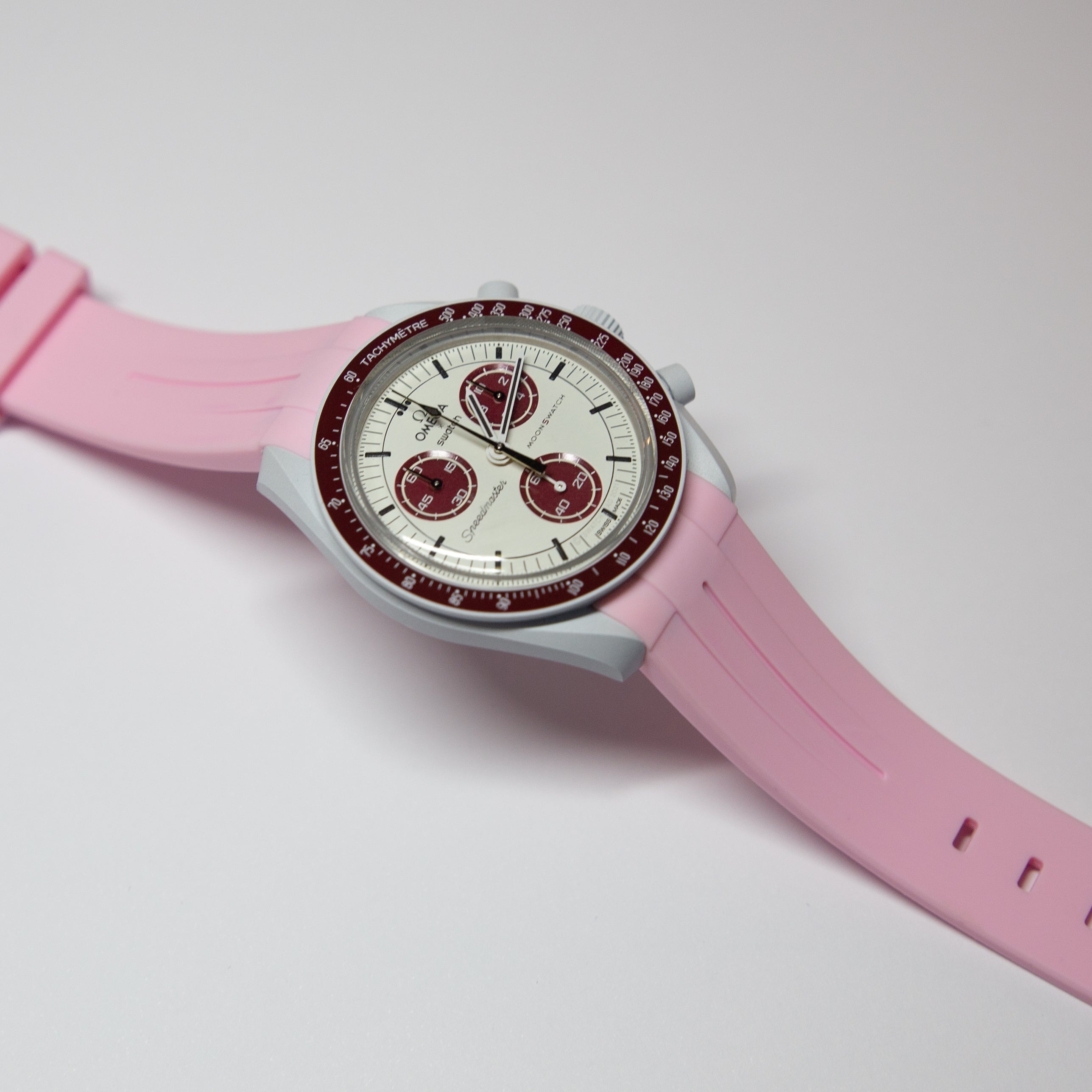 MoonSwatch Luxury Strap Pink