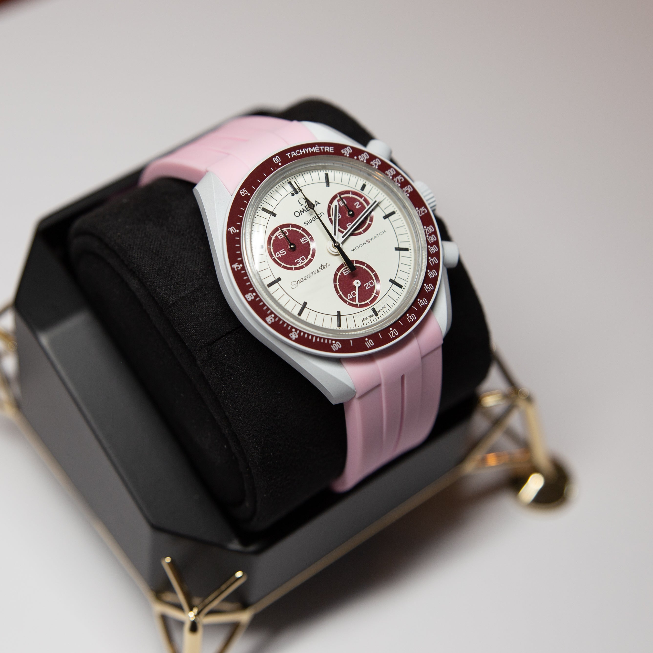 MoonSwatch Luxury Strap Pink