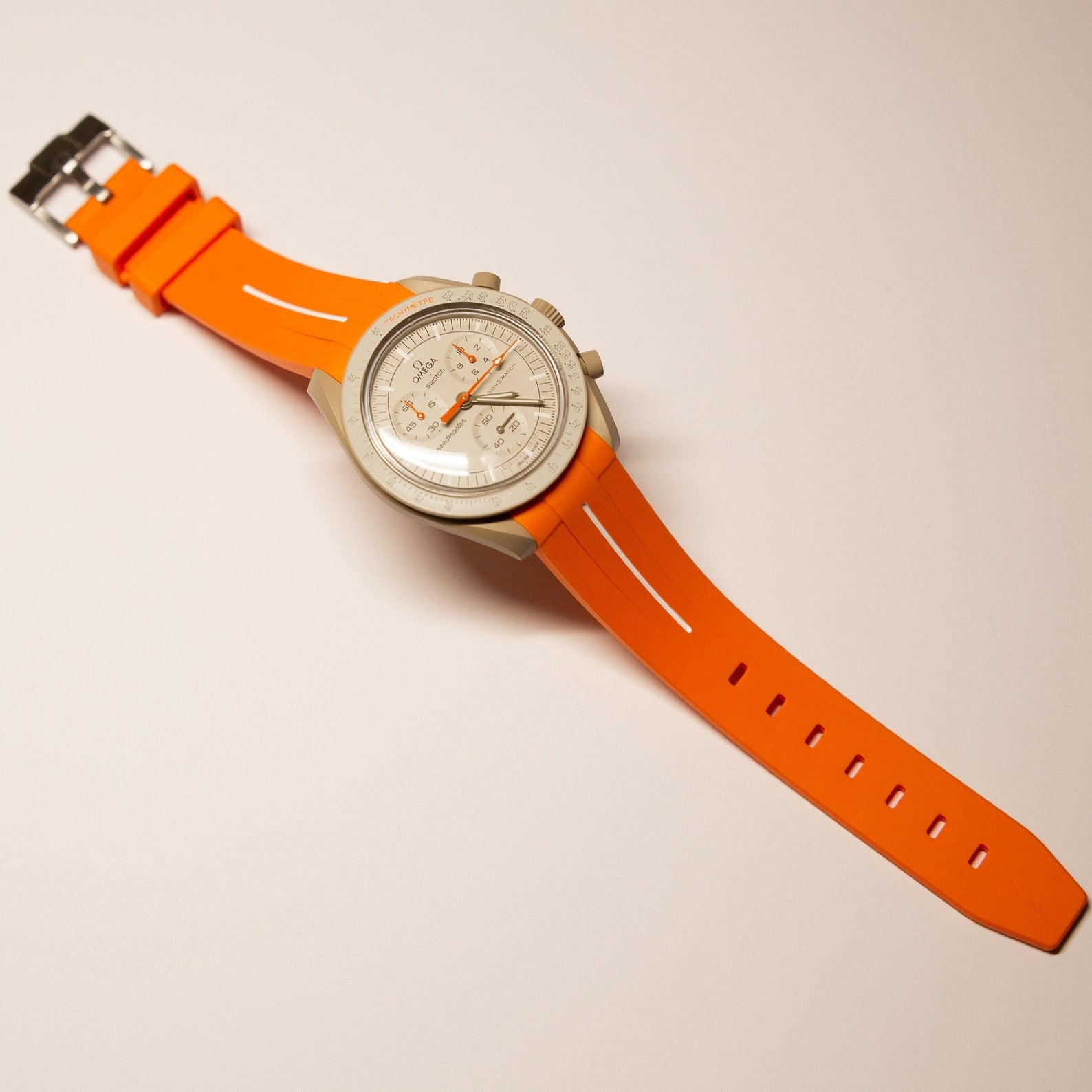 MoonSwatch Luxury Strap Orange