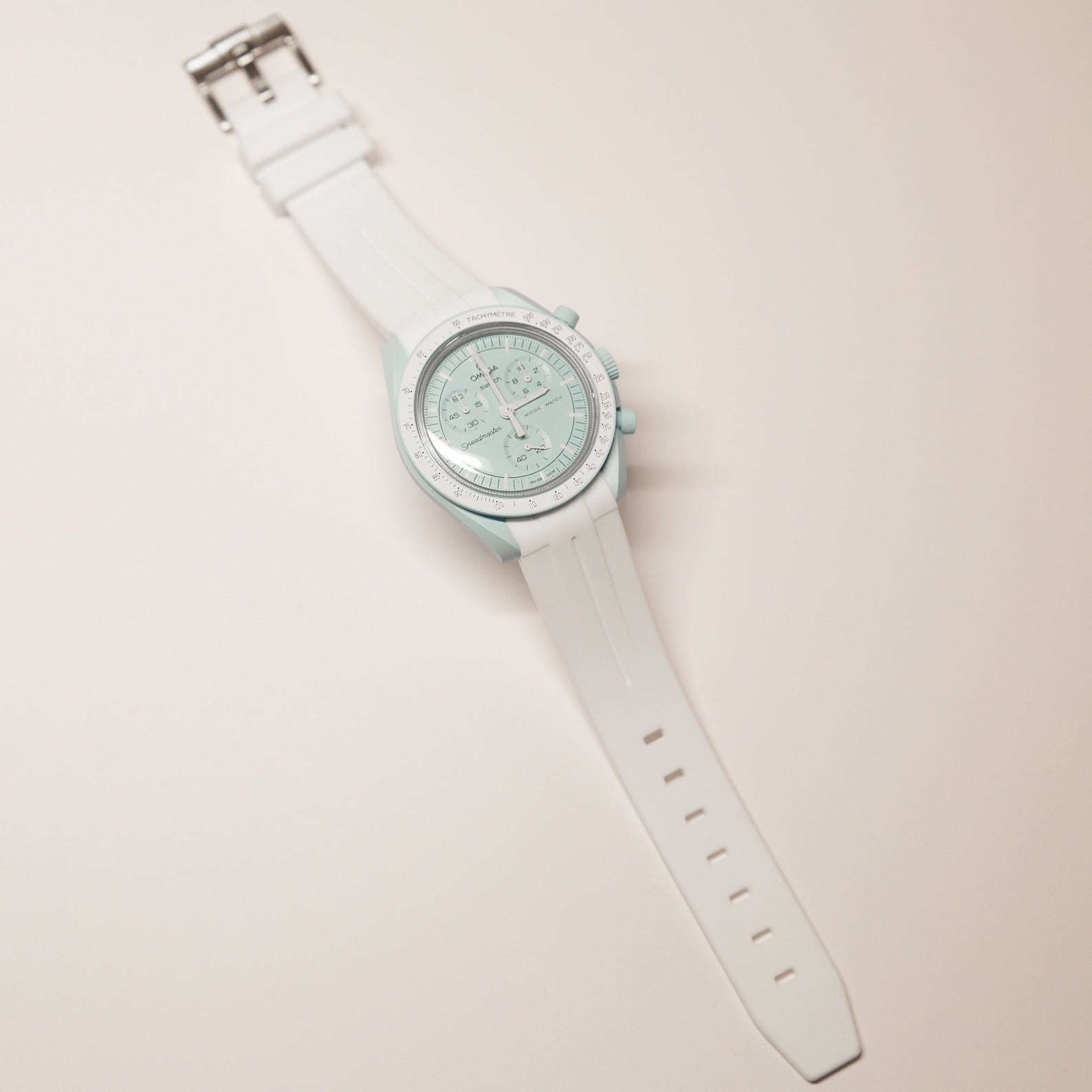 MoonSwatch Luxury Strap White